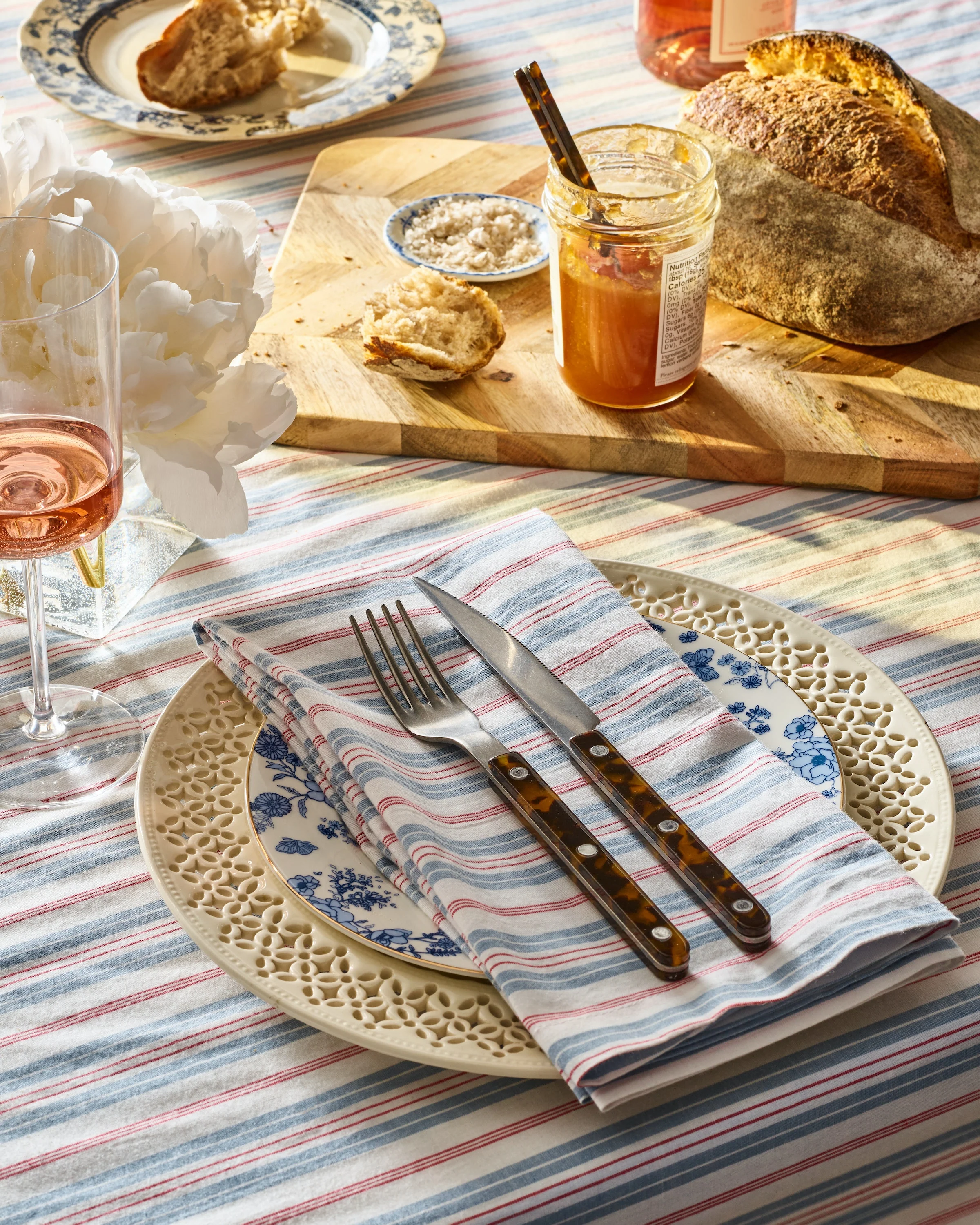 Signature Twill Napkins in Vintage French Stripes - Image 2