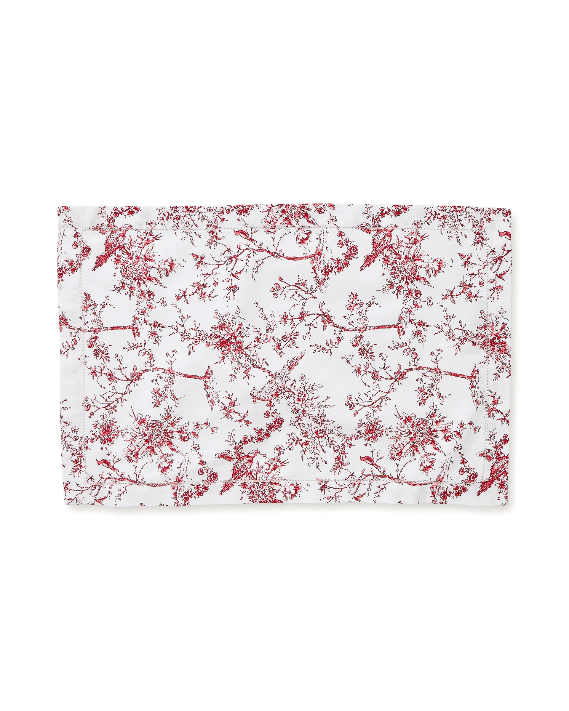 Signature Twill Placemats in Red Timeless Toile