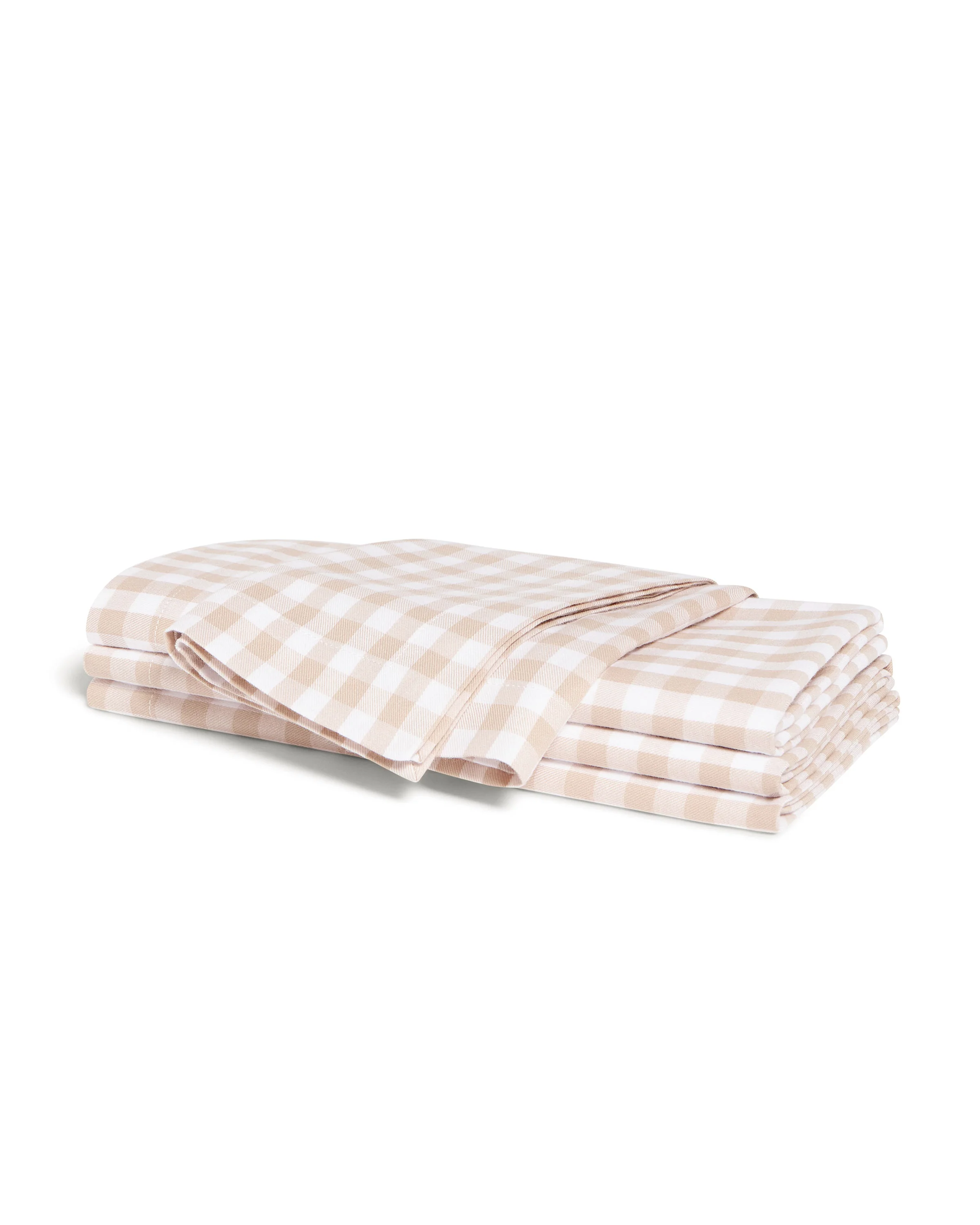 Signature Twill Napkins in Camel Gingham