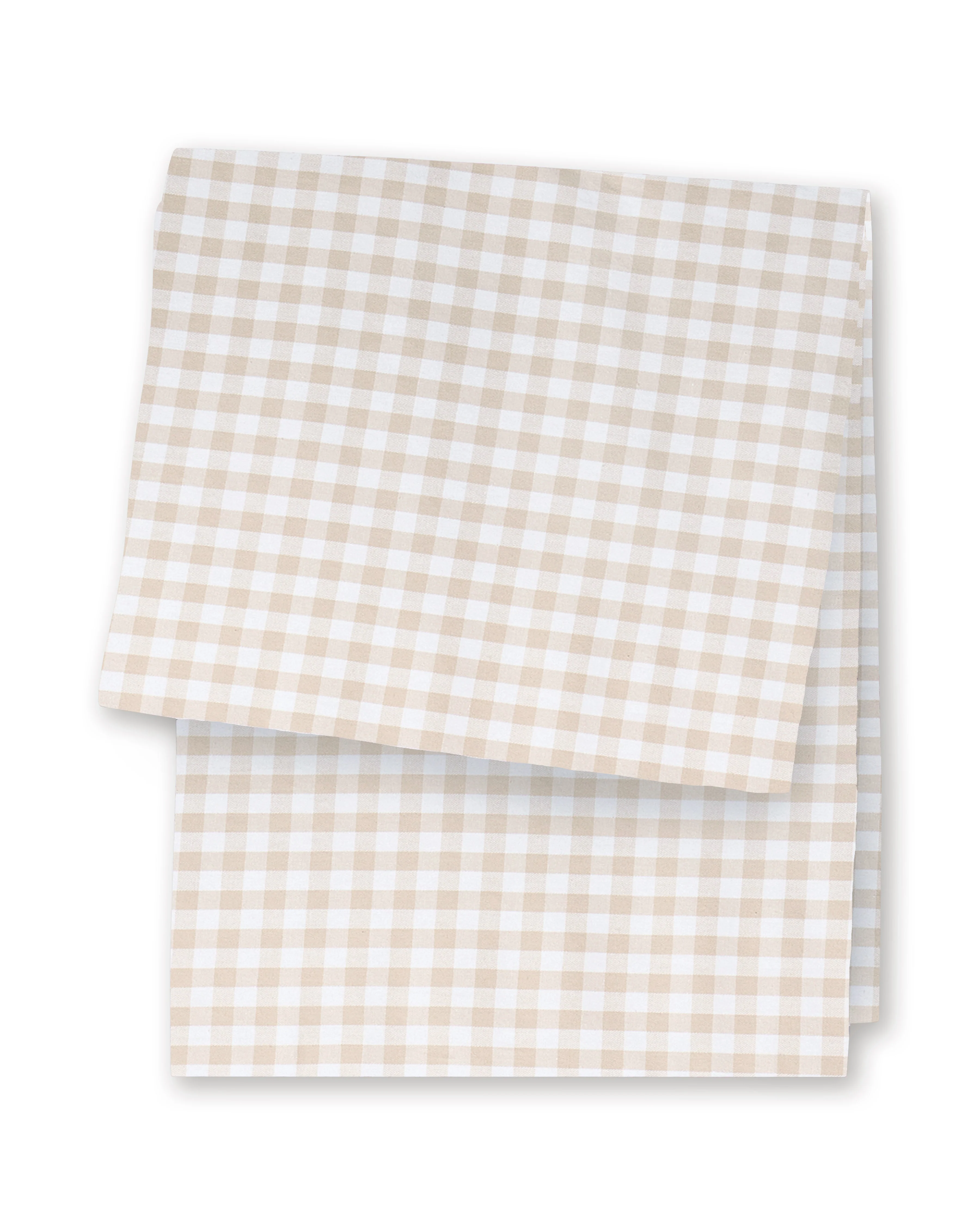 Signature Twill Table Runner in Camel Gingham