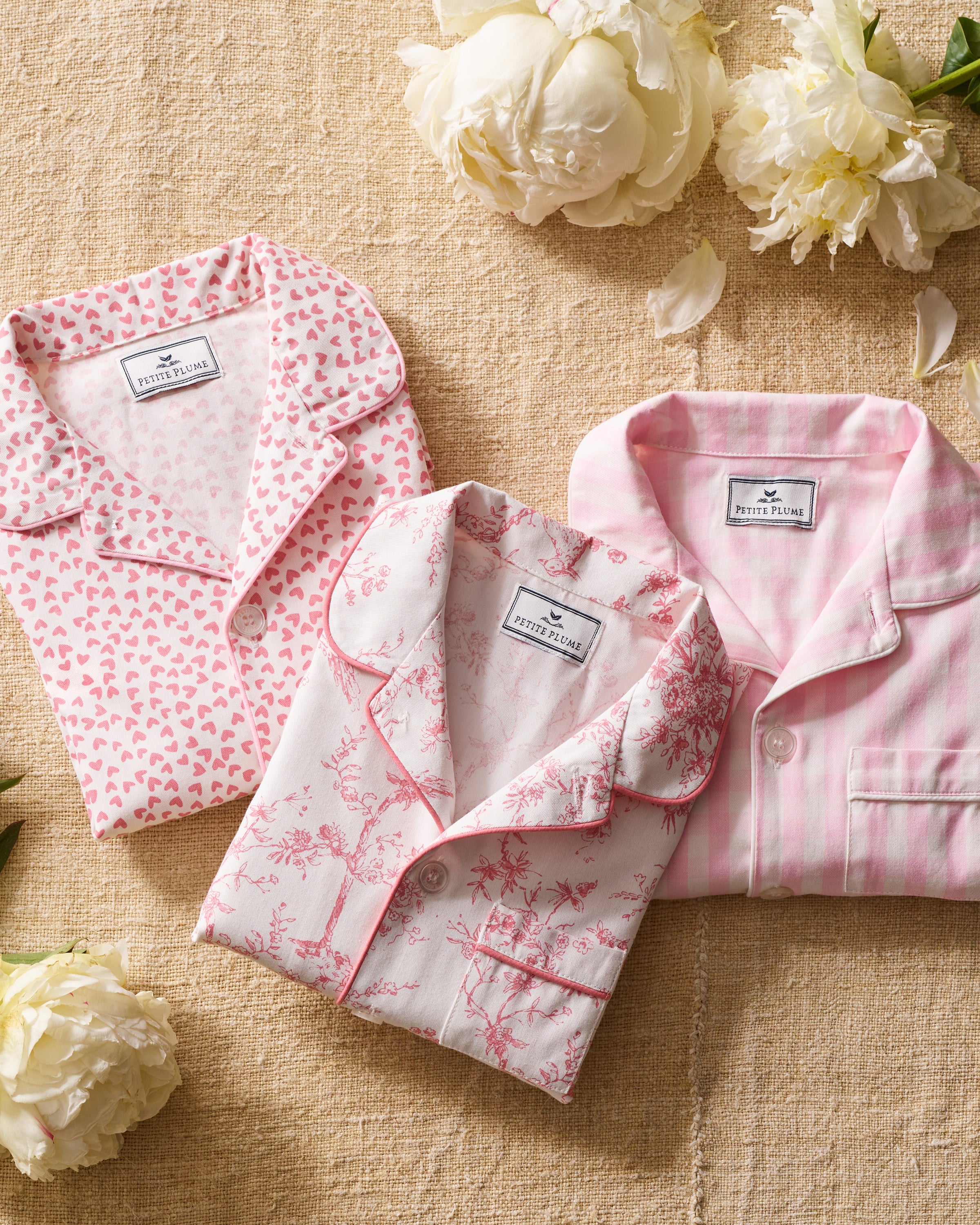 Kid's Twill Pajama Set in Sweethearts - Image 4