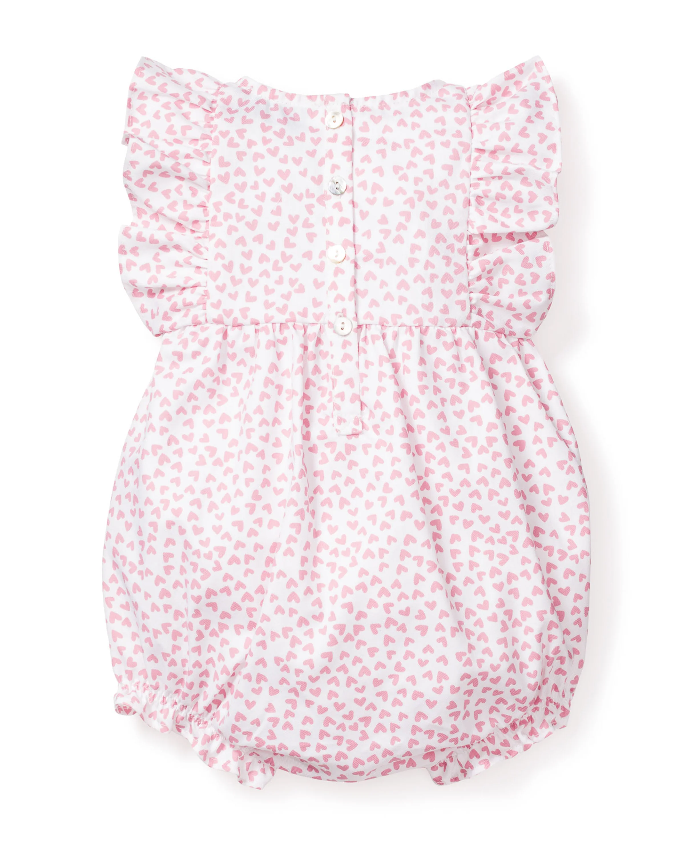 Baby's Twill Ruffled Romper in Sweethearts - Image 5