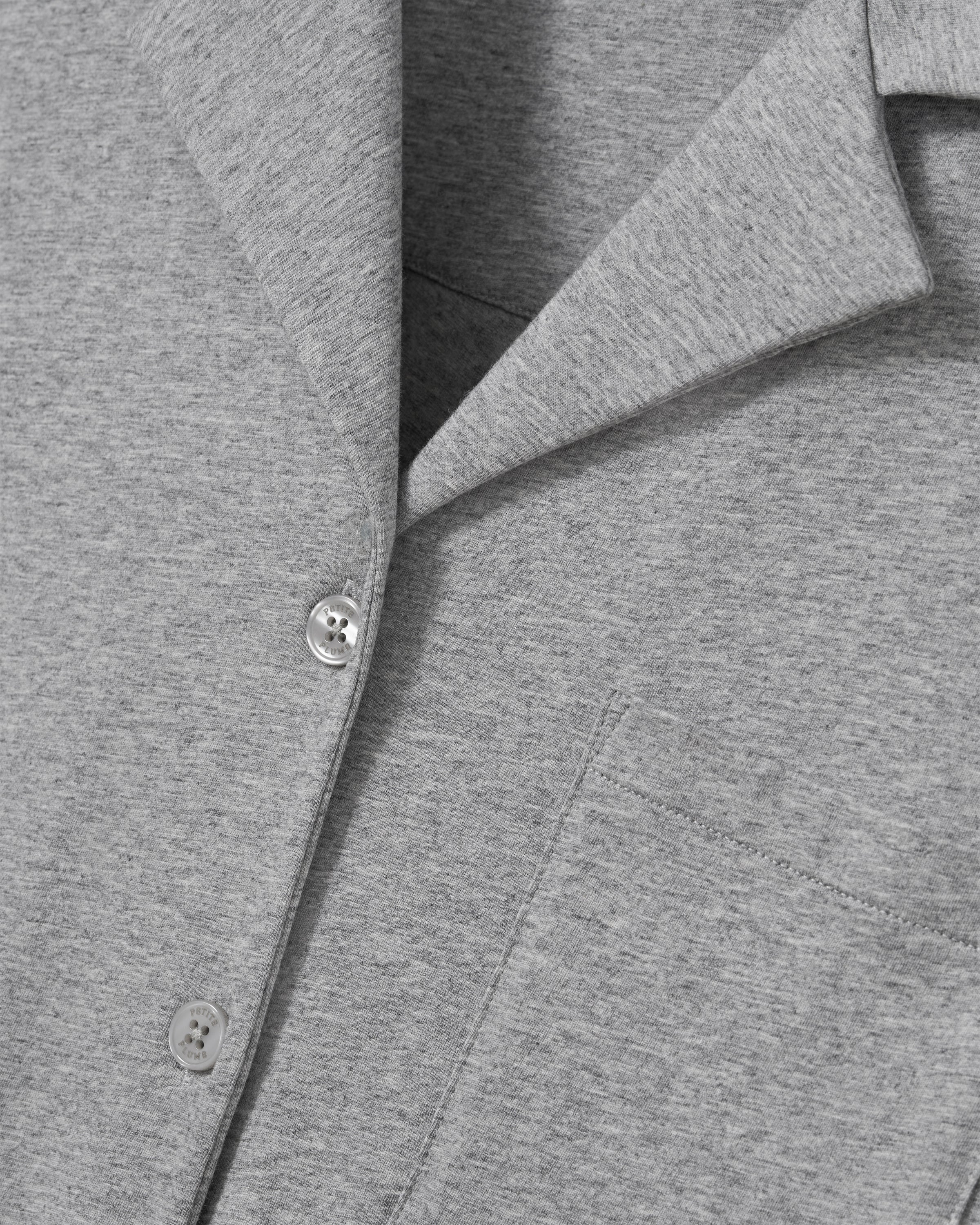 The Olivia Lightweight Pima Short Set in Heather Grey - Image 8