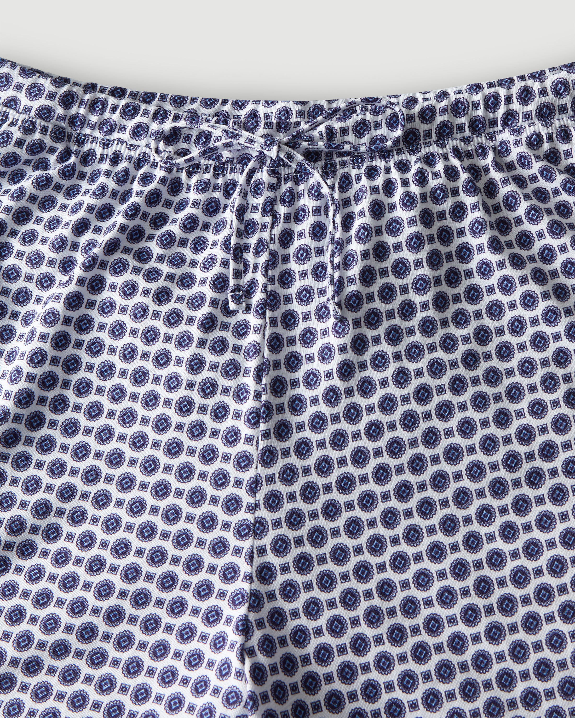 The Olivia Pima Short Set in Navy Foulard - Image 6