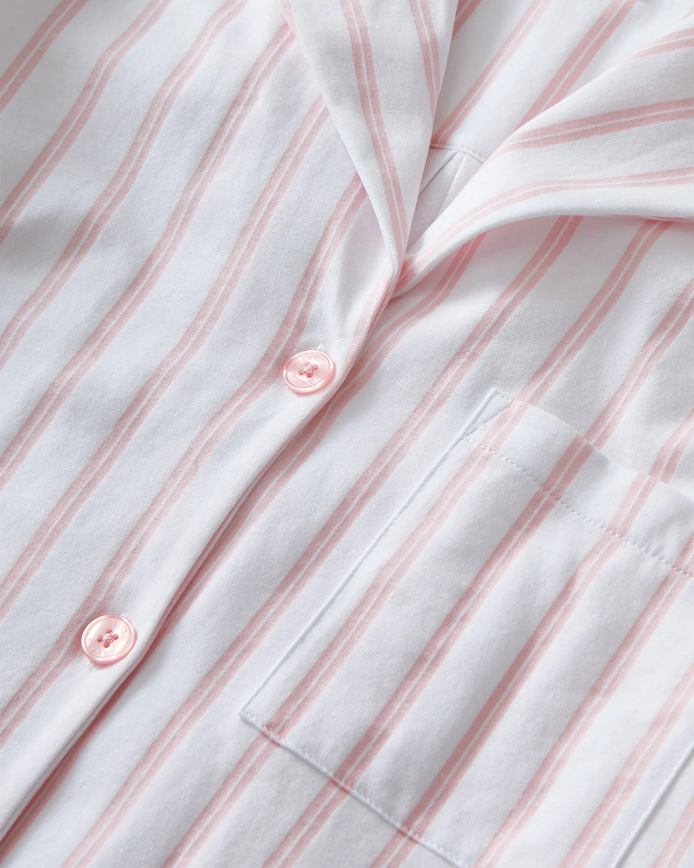 The Olivia Pima Short Set in Pink Stripe - Image 6