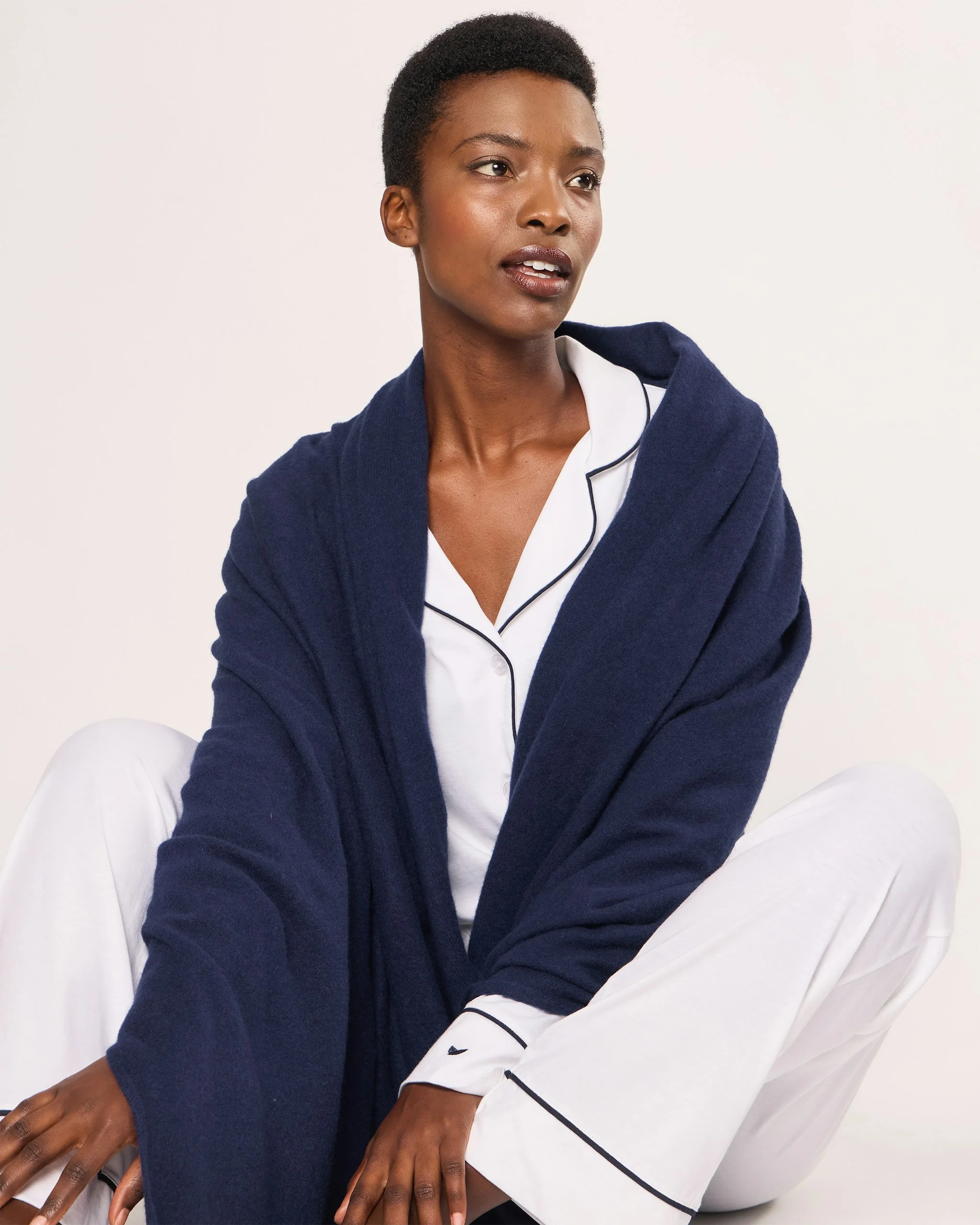 Women's Cashmere Wrap in Camel - Image 10