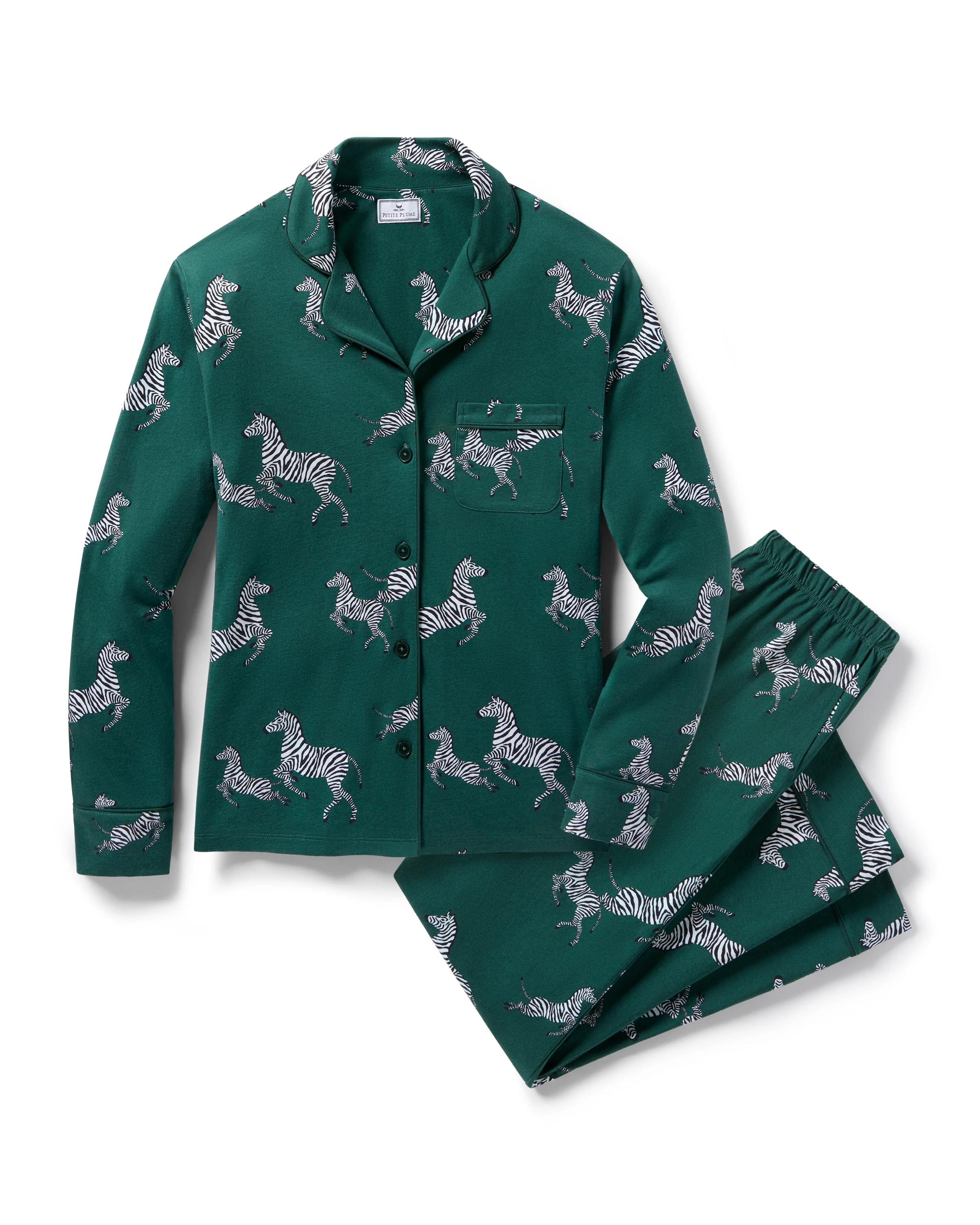 Women's Pima Pajama Set in Zèbre de Forêt