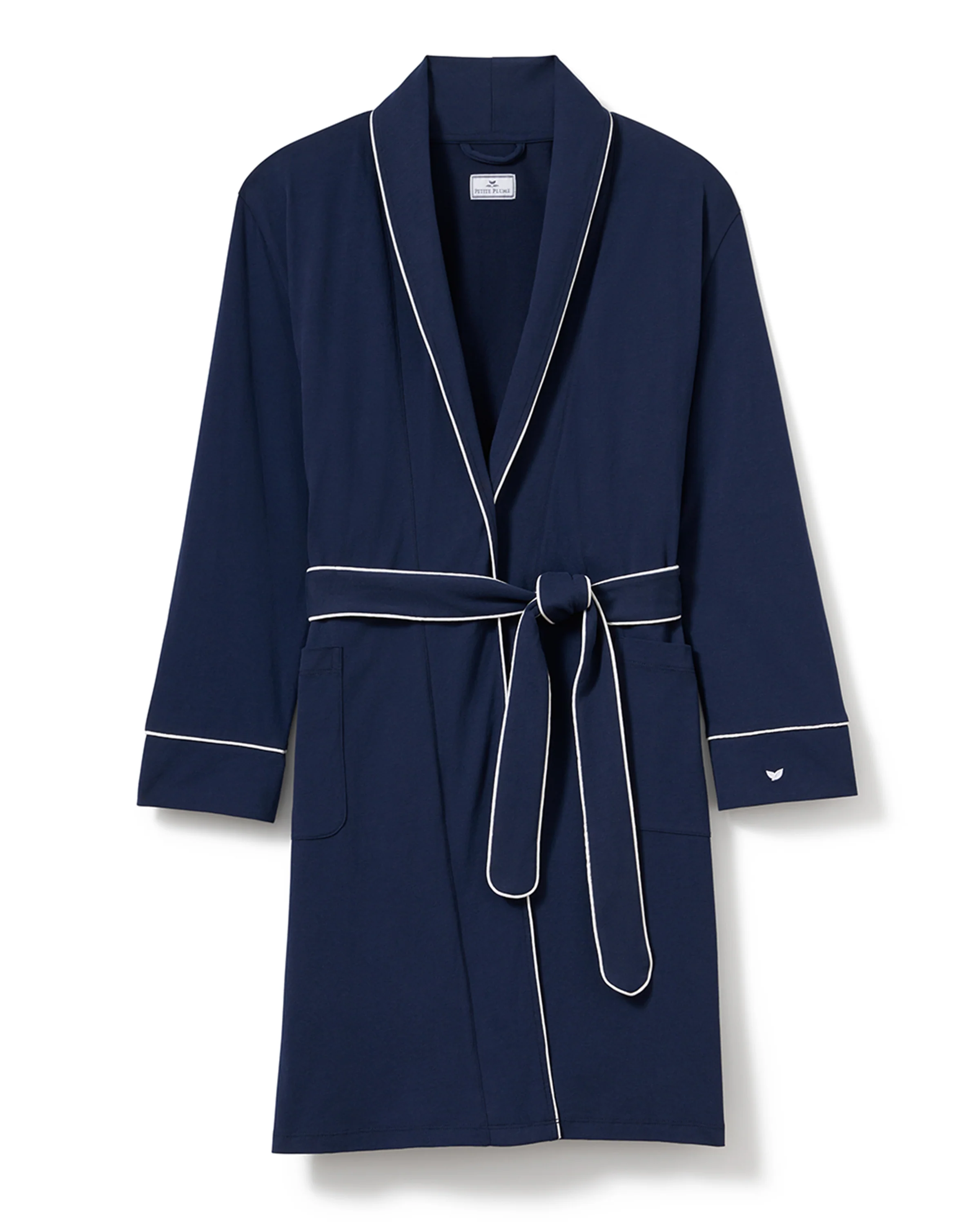 Women's Pima Robe in Navy