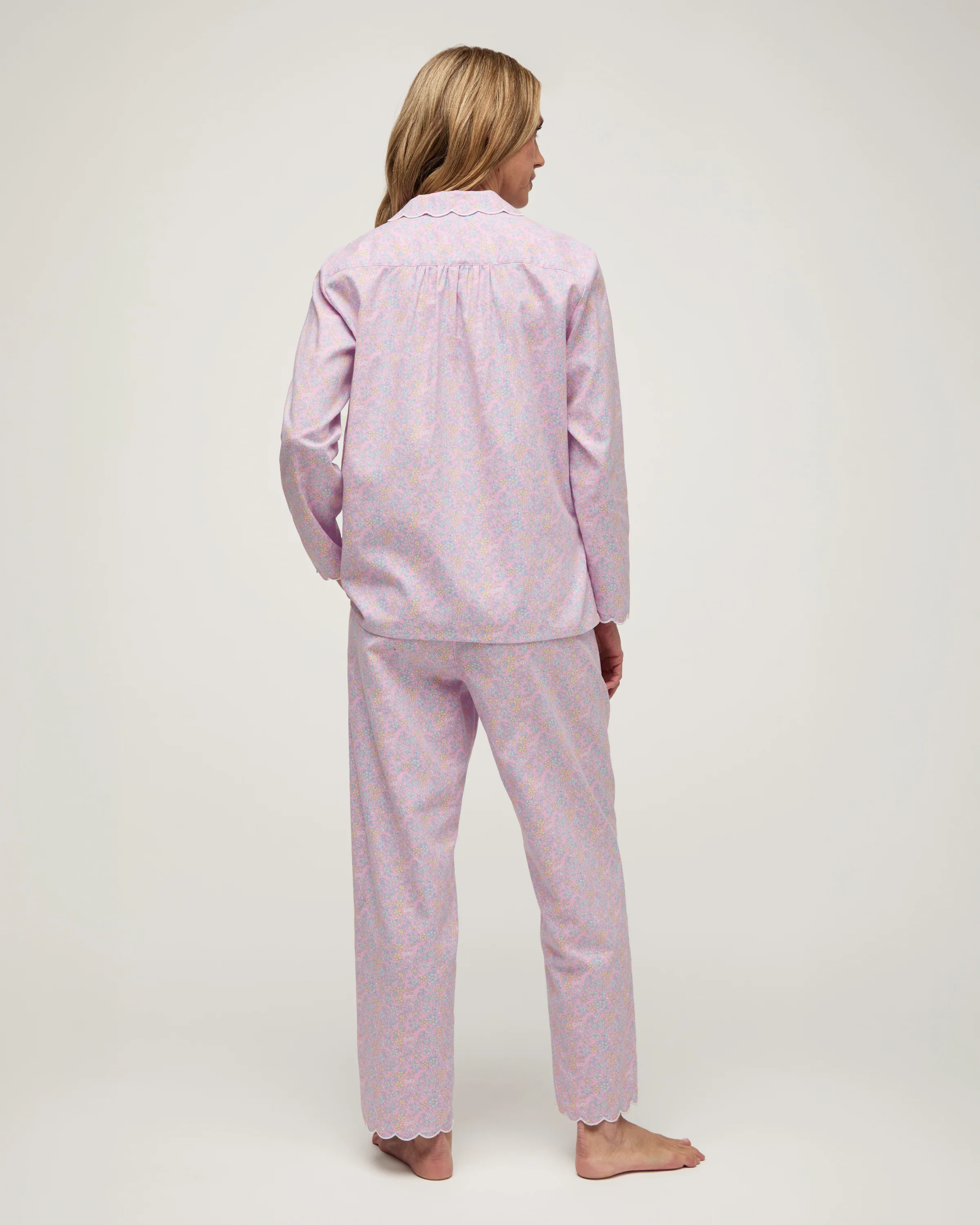 Women's Twill Colette Pajama Set in Fleur Blush - Image 4