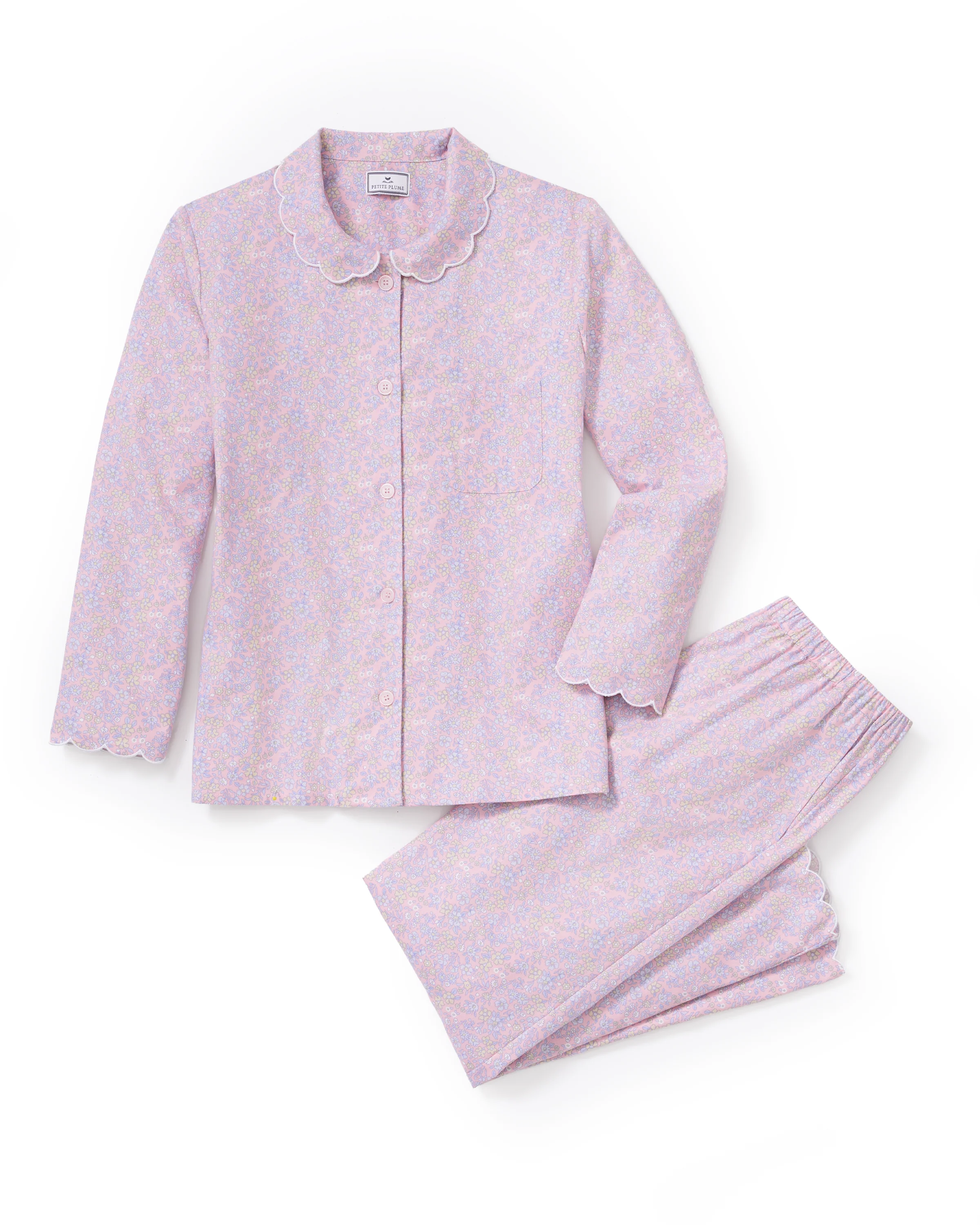 Women's Twill Colette Pajama Set in Fleur Blush - Image 6
