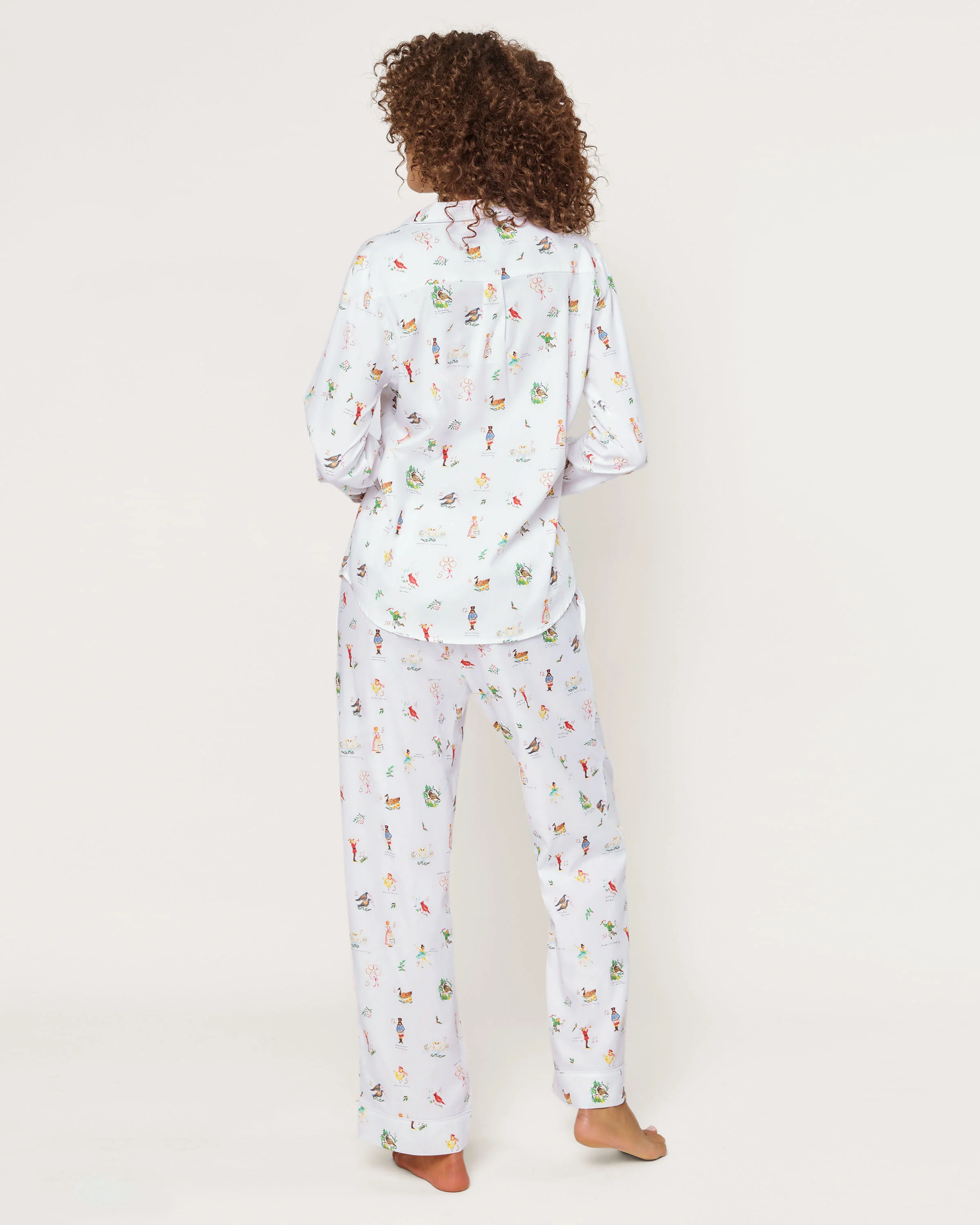 Women's Twill Pajama Set in 12 Days of Christmas - Image 5