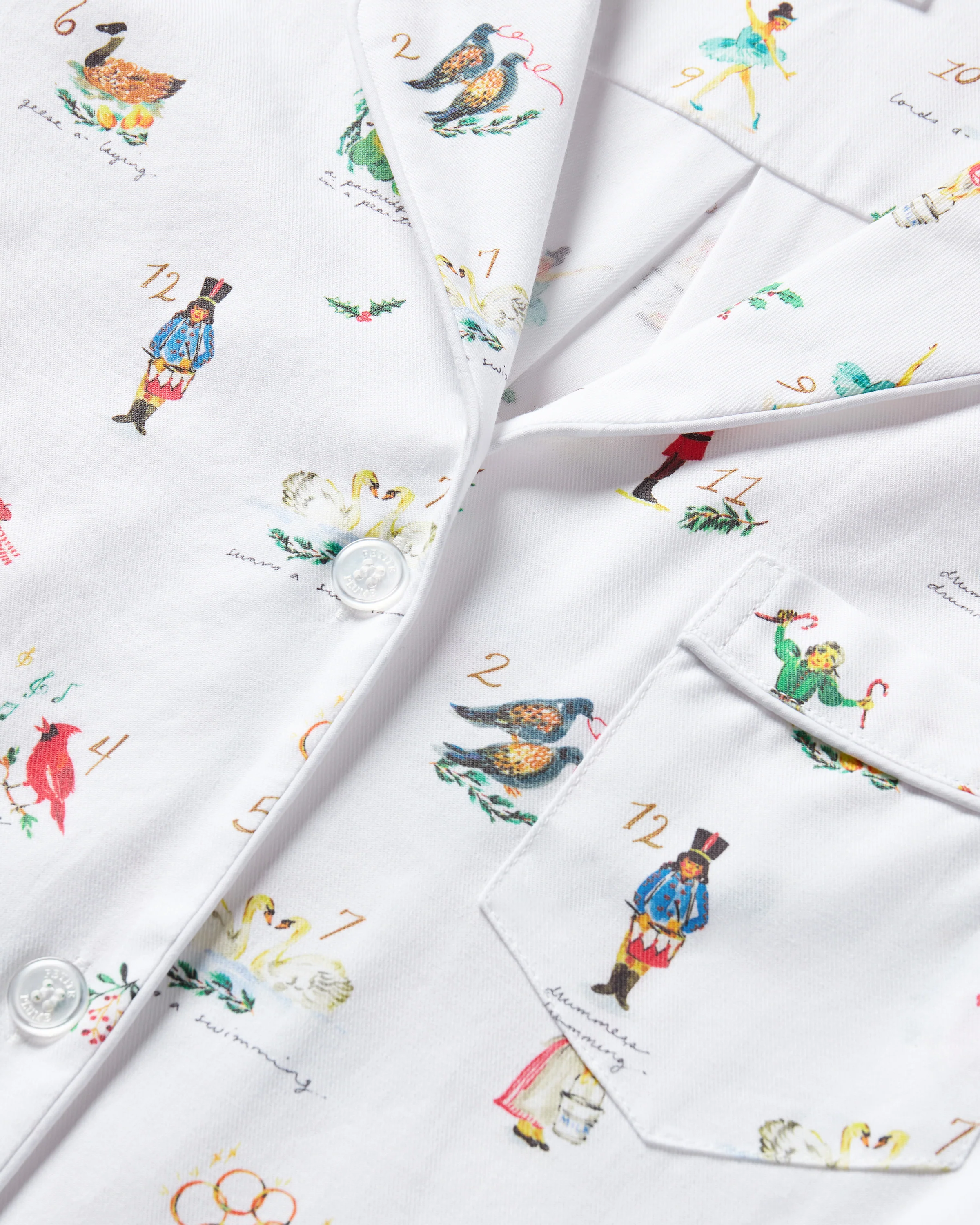 Women's Twill Pajama Set in 12 Days of Christmas - Image 8