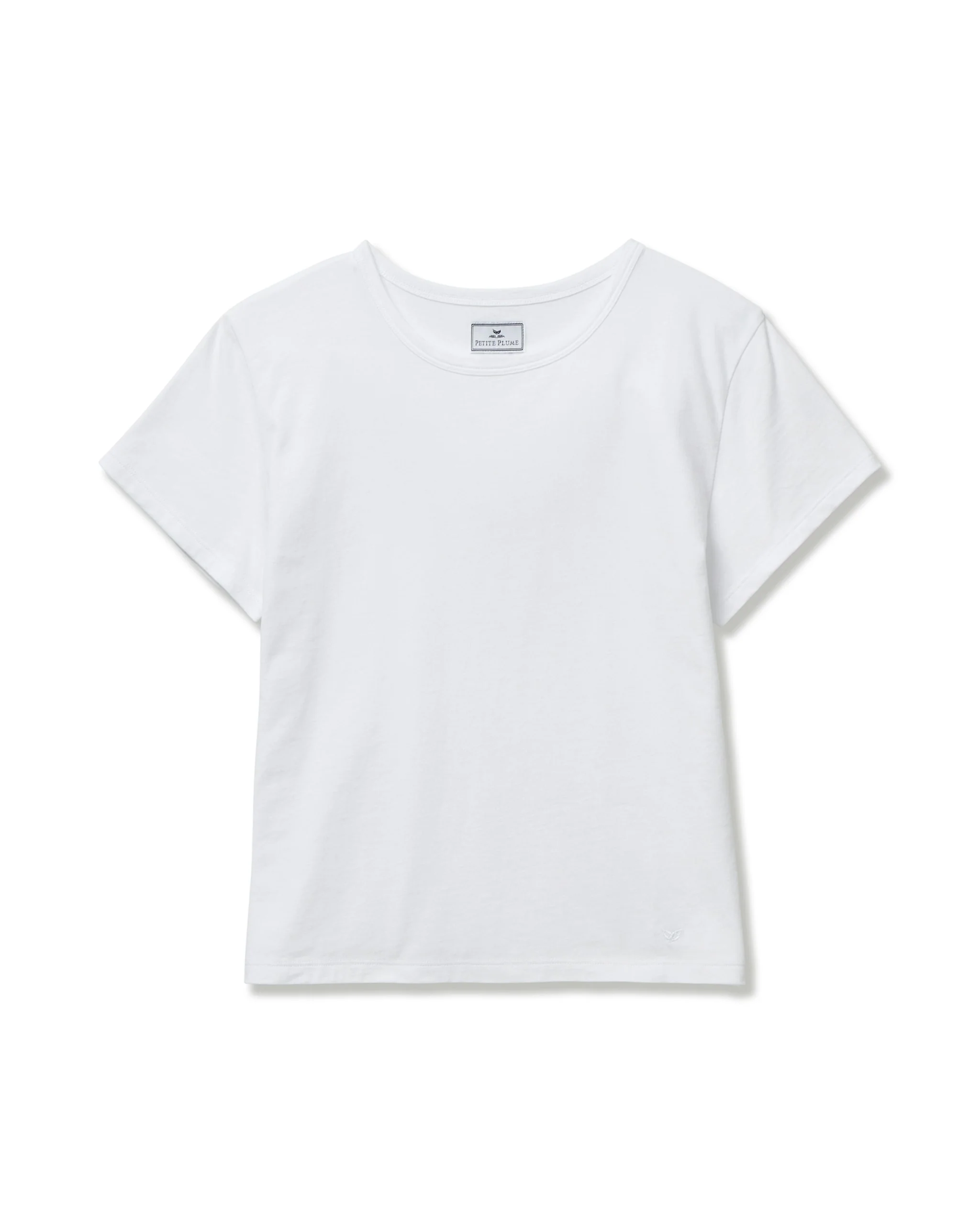 Women's Pima Essential Crew Neck Tee in White - Image 7