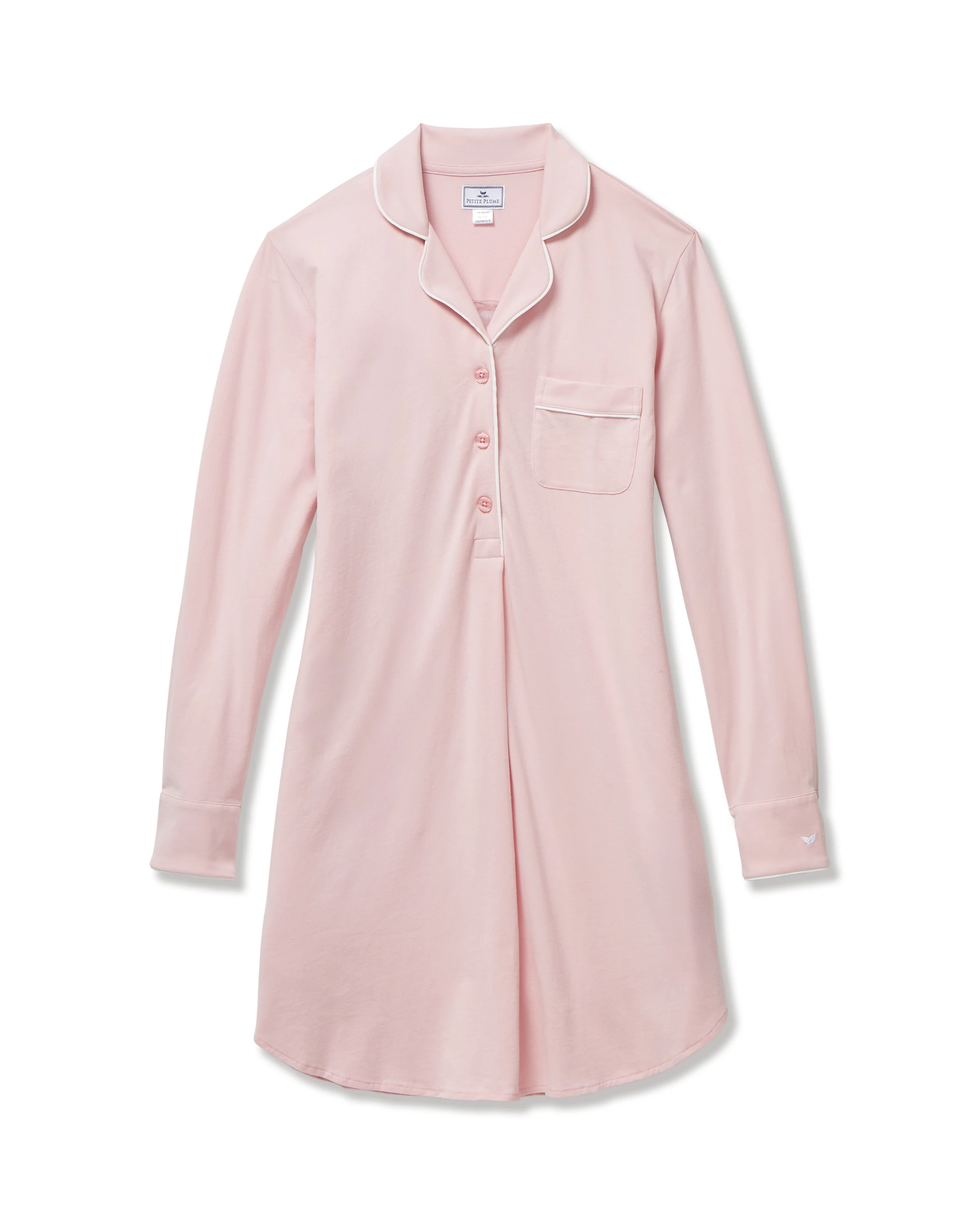 Women's Pima Maternity Nightshirt in Pink