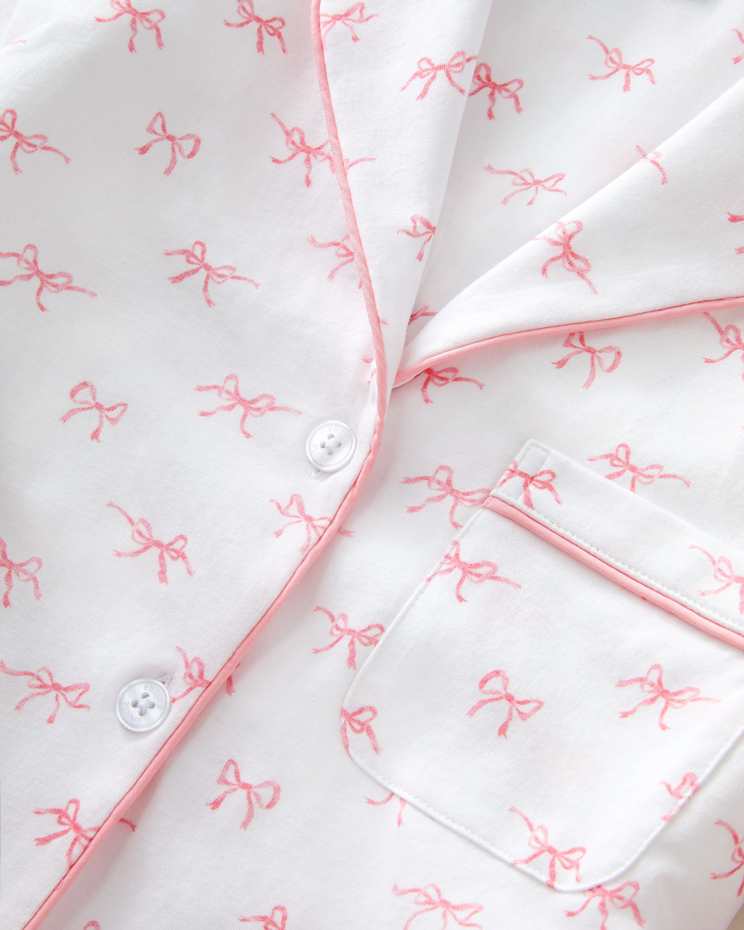 Women's Pima Pajama Set in Blushing Bows - Image 7