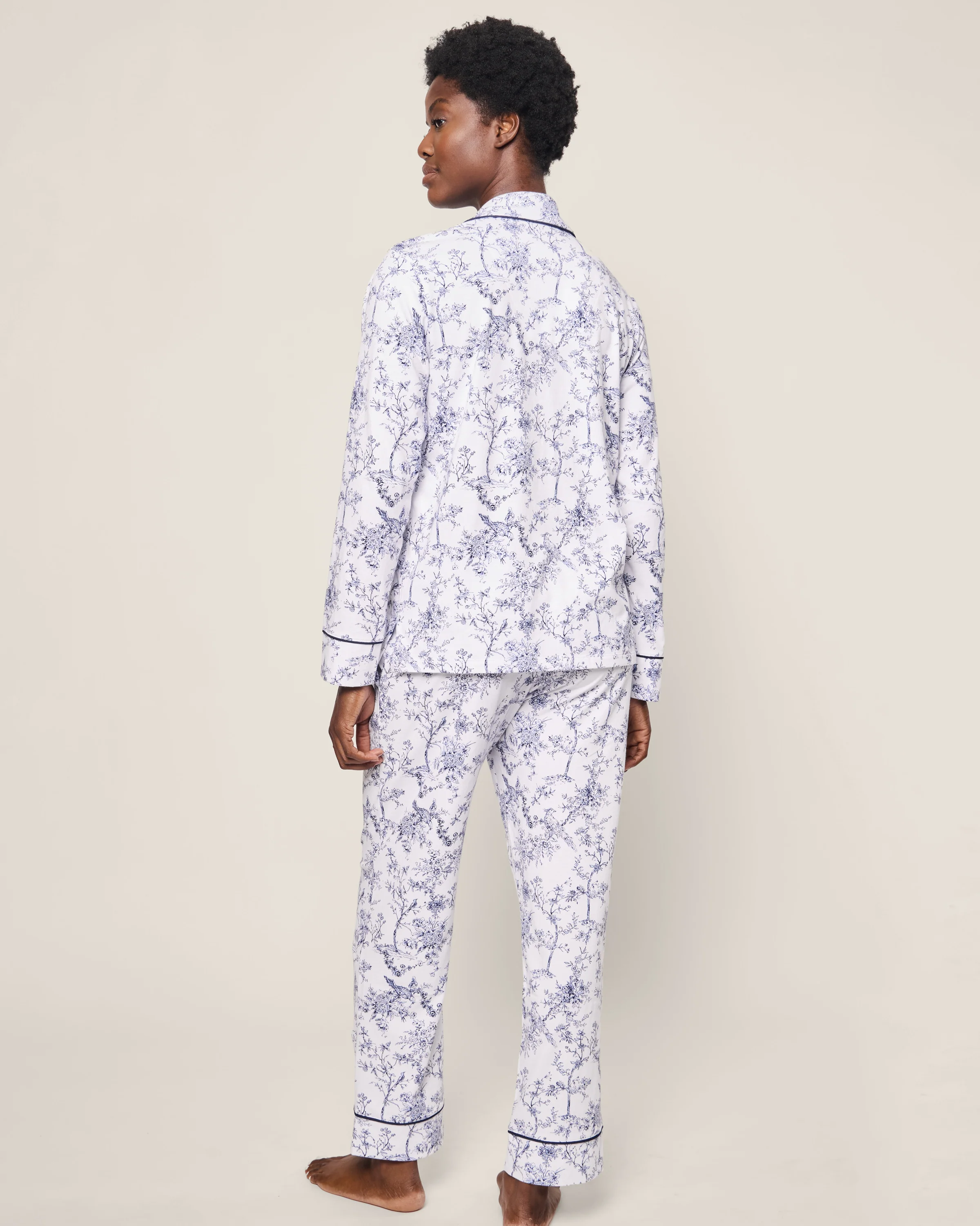 Women's Pima Pajama Set in Timeless Toile - Image 3