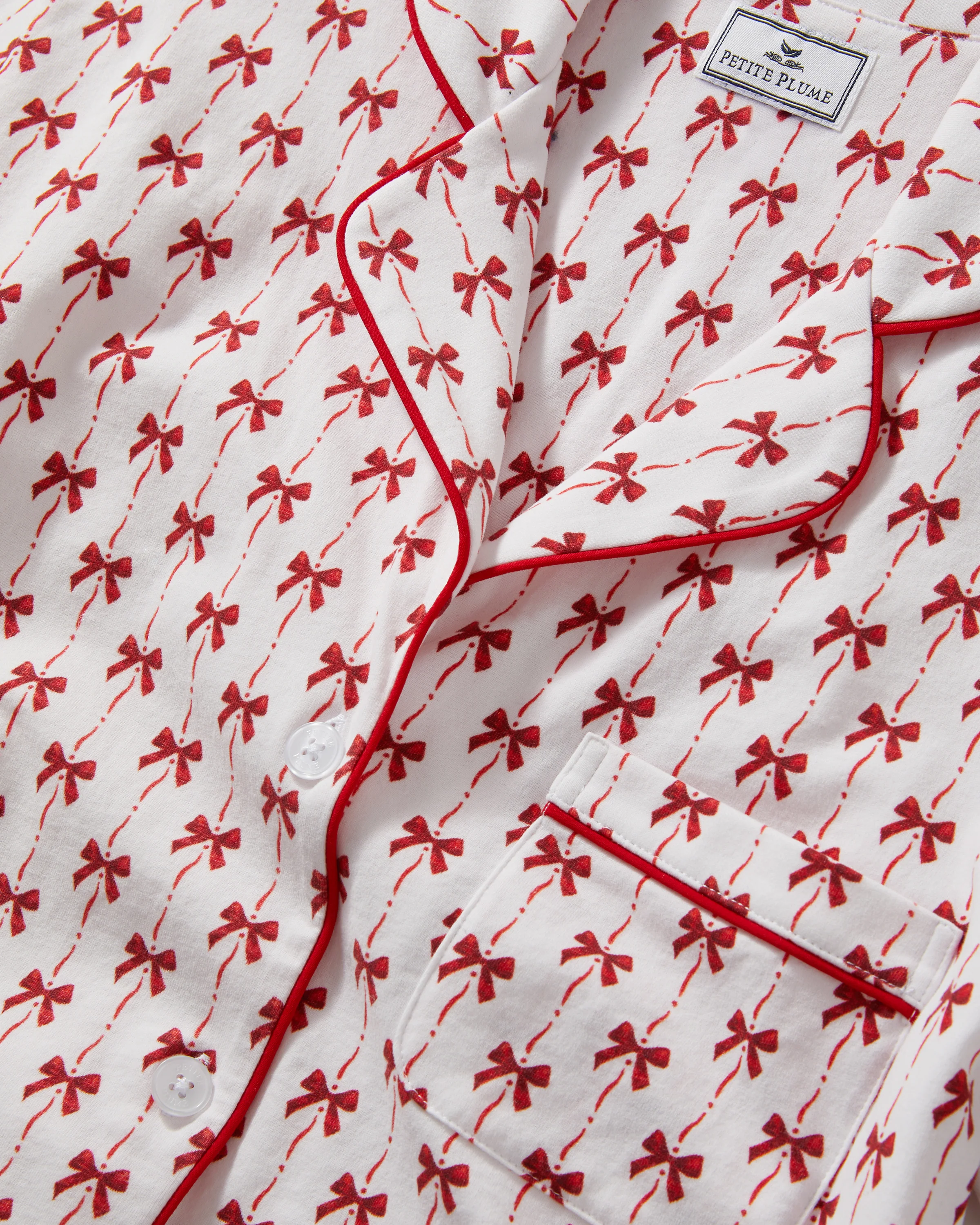Women's Pima Short Set in Blissful Bows - Image 7