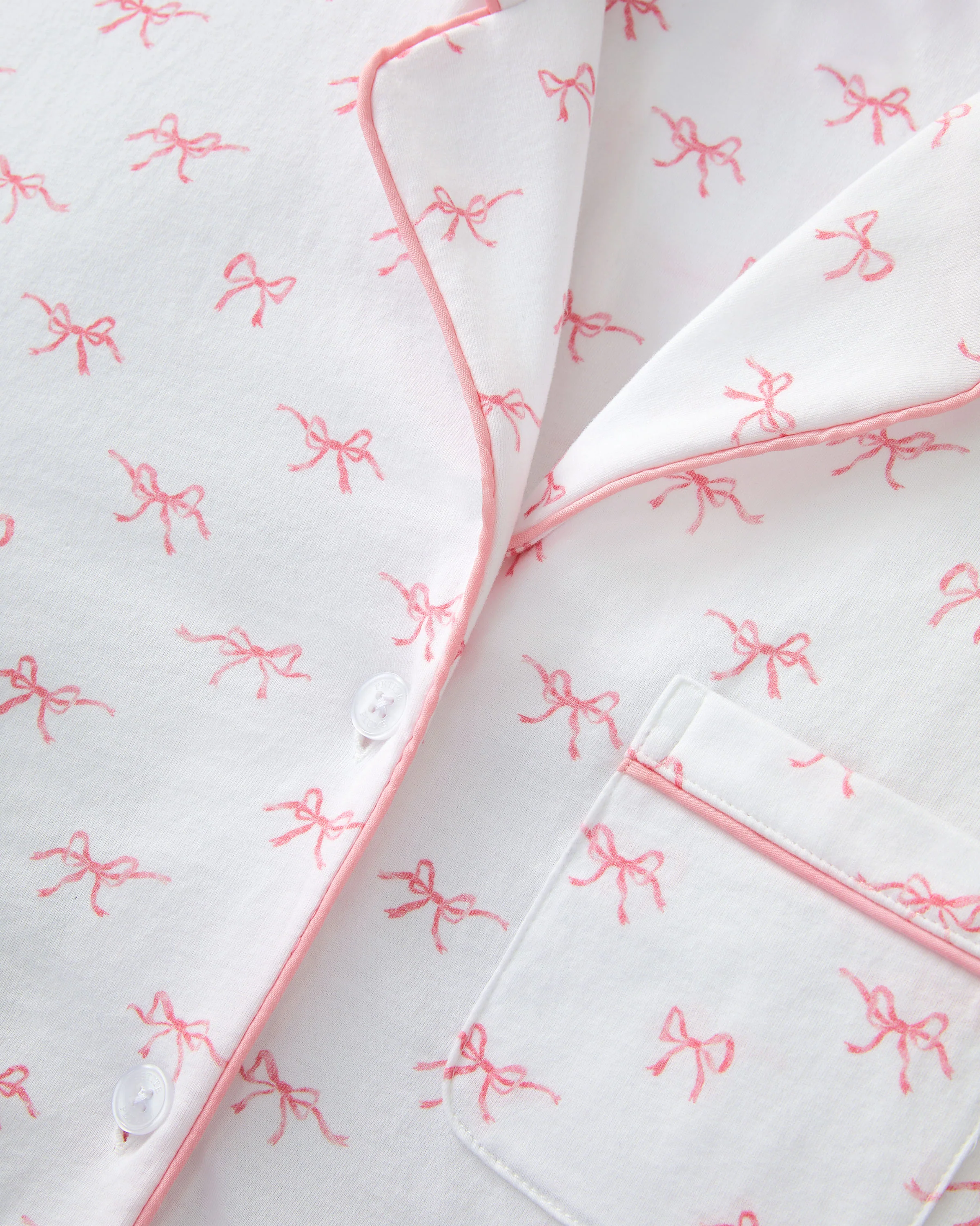 Women's Pima Short Sleeve Short Set in Blushing Bows - Image 6