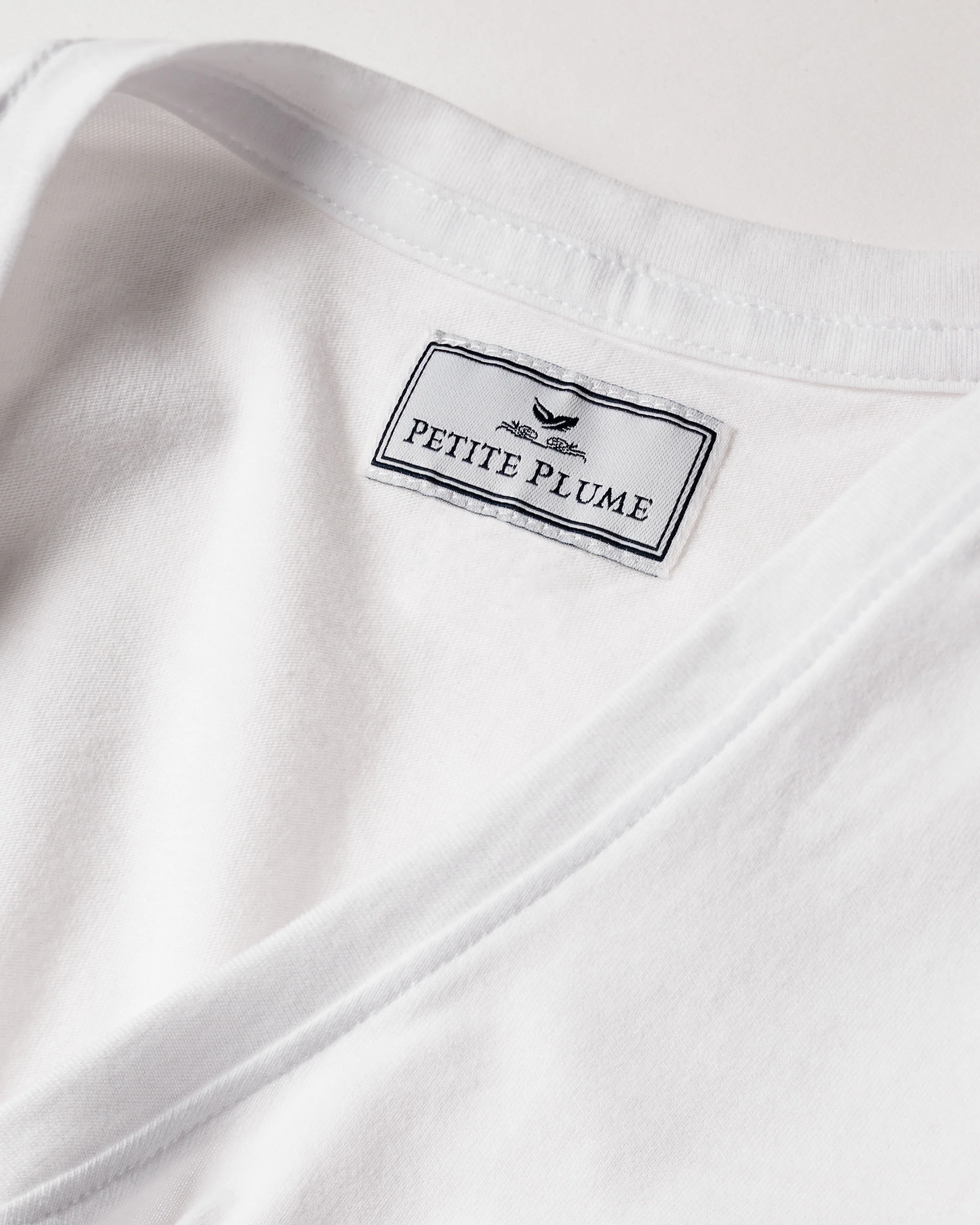 Women's Pima V-Neck Short Sleeve Top in White - Image 6