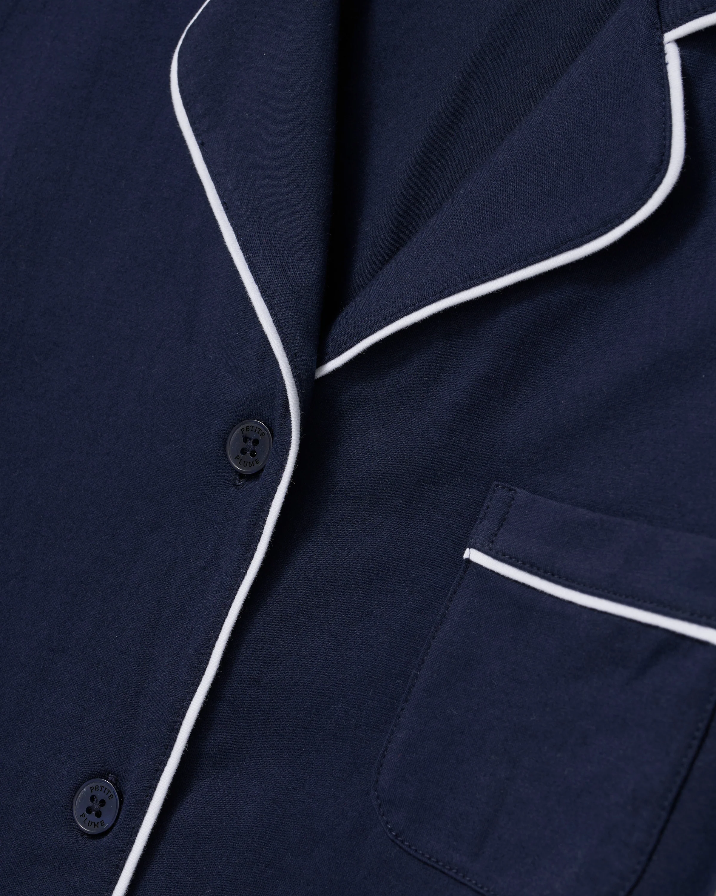 The Poppy Lightweight Pima Short Set in Navy - Image 5