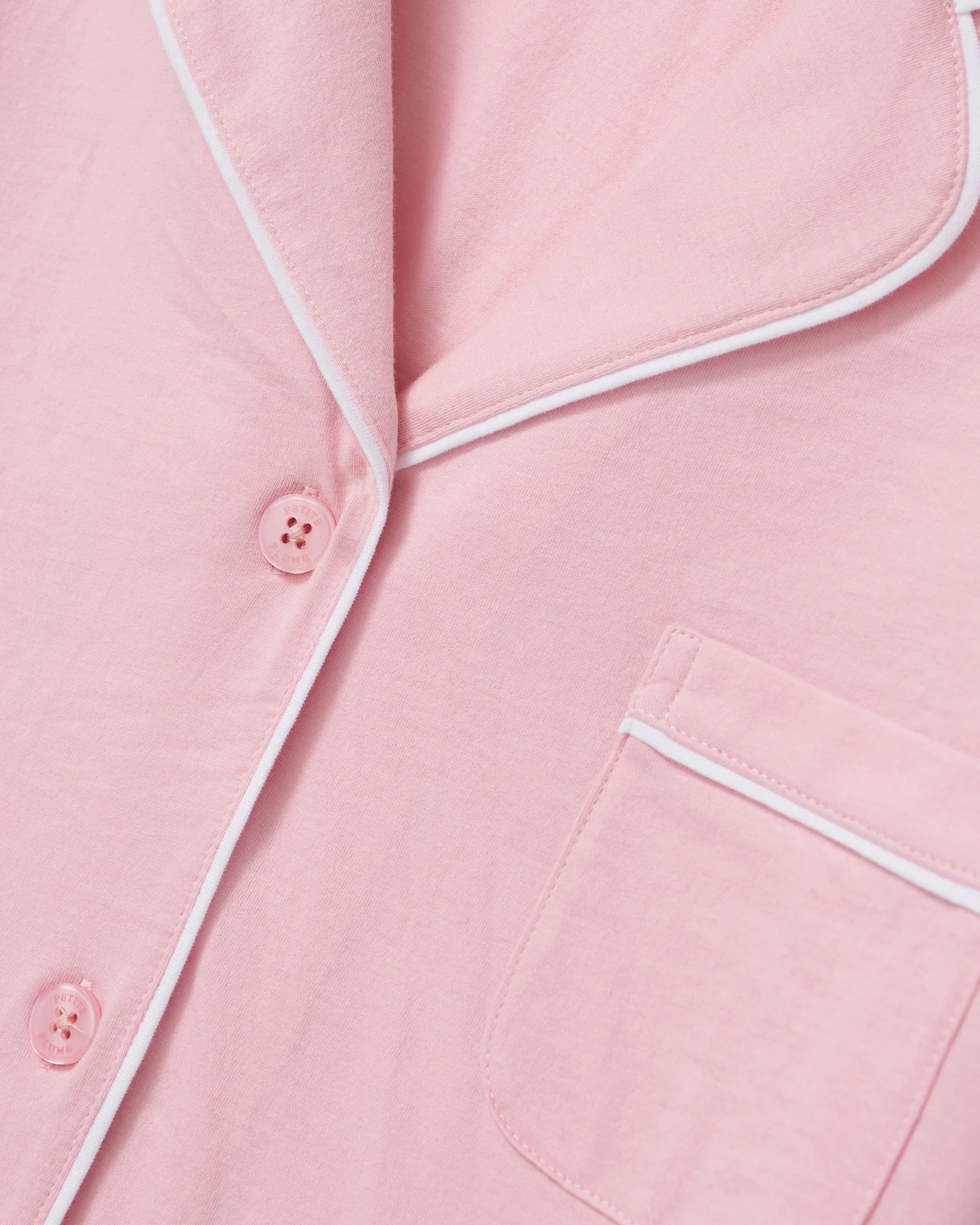 The Poppy Lightweight Pima Short Set in Pink - Image 5