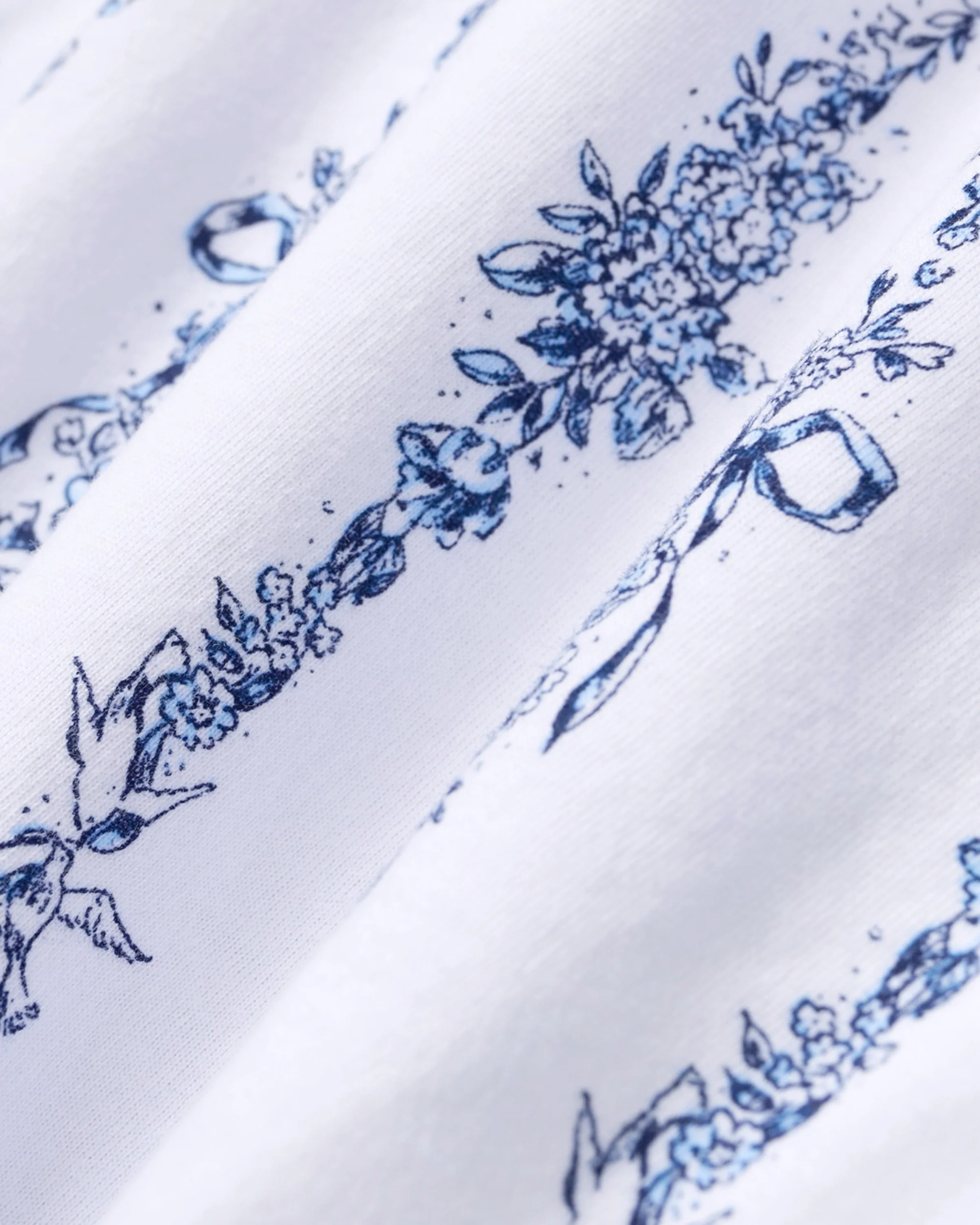 The Poppy Pima Short Set in Navy Mayfair Toile - Image 7