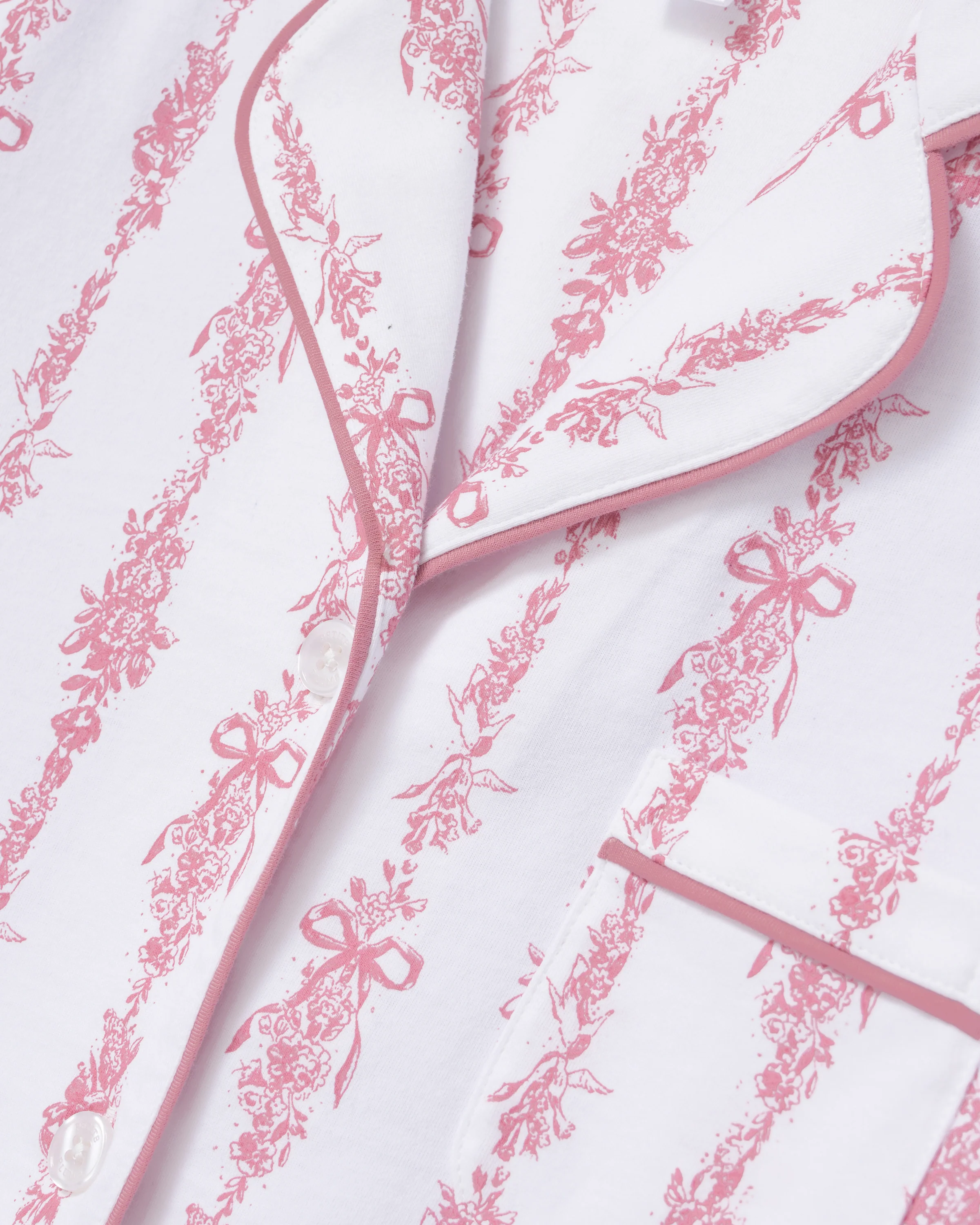 The Poppy Pima Short Set in Pink Mayfair Toile - Image 5