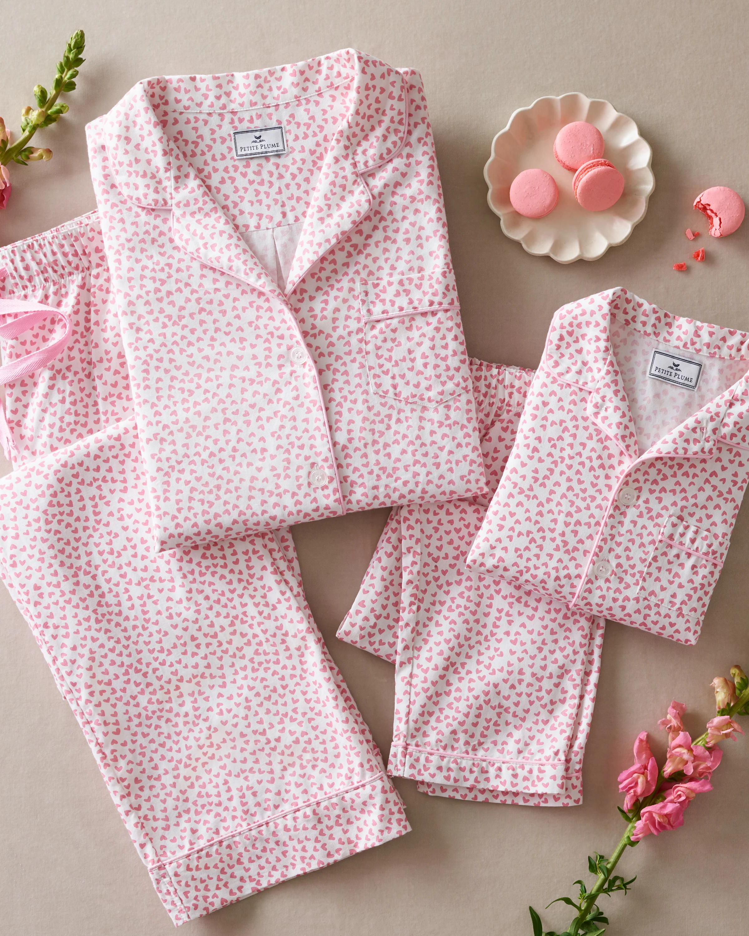 Women's Twill Pajama Set in Sweethearts - Image 6