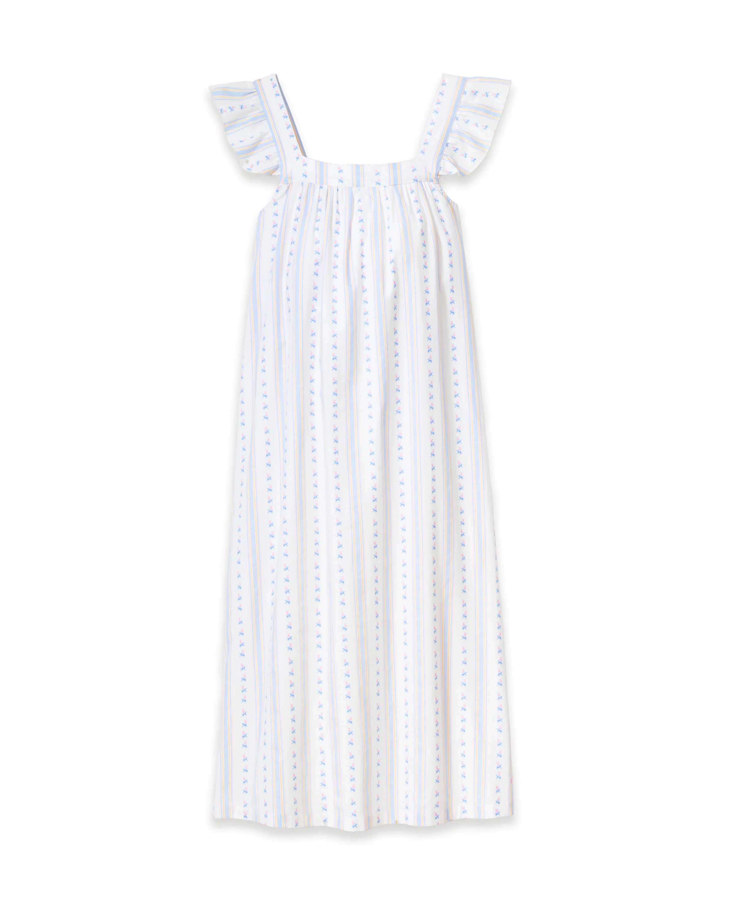 Women's Twill Clara Nightgown in Cottage Stripe - Image 6