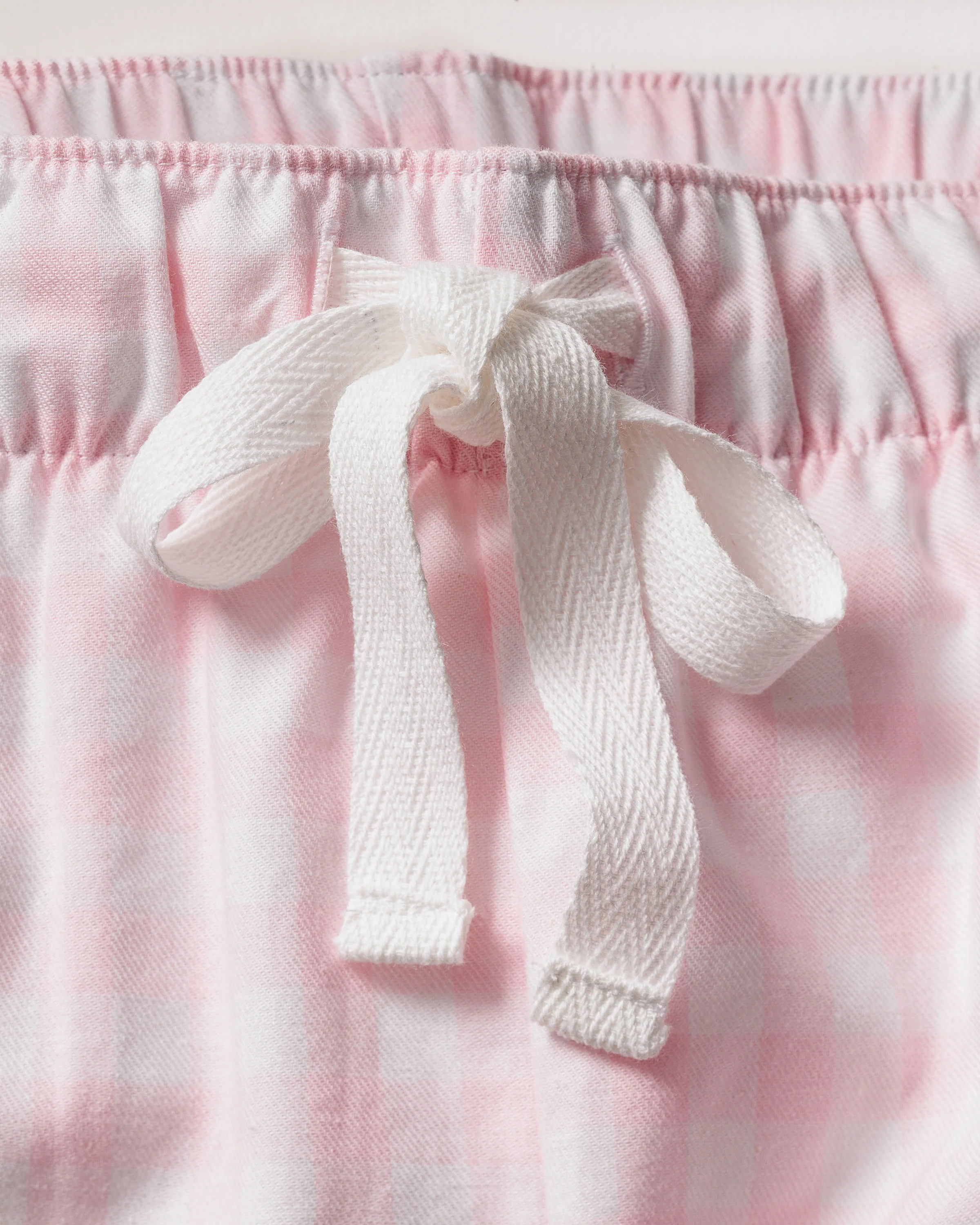Women's Twill Pajama Set in Pink Gingham - Image 5