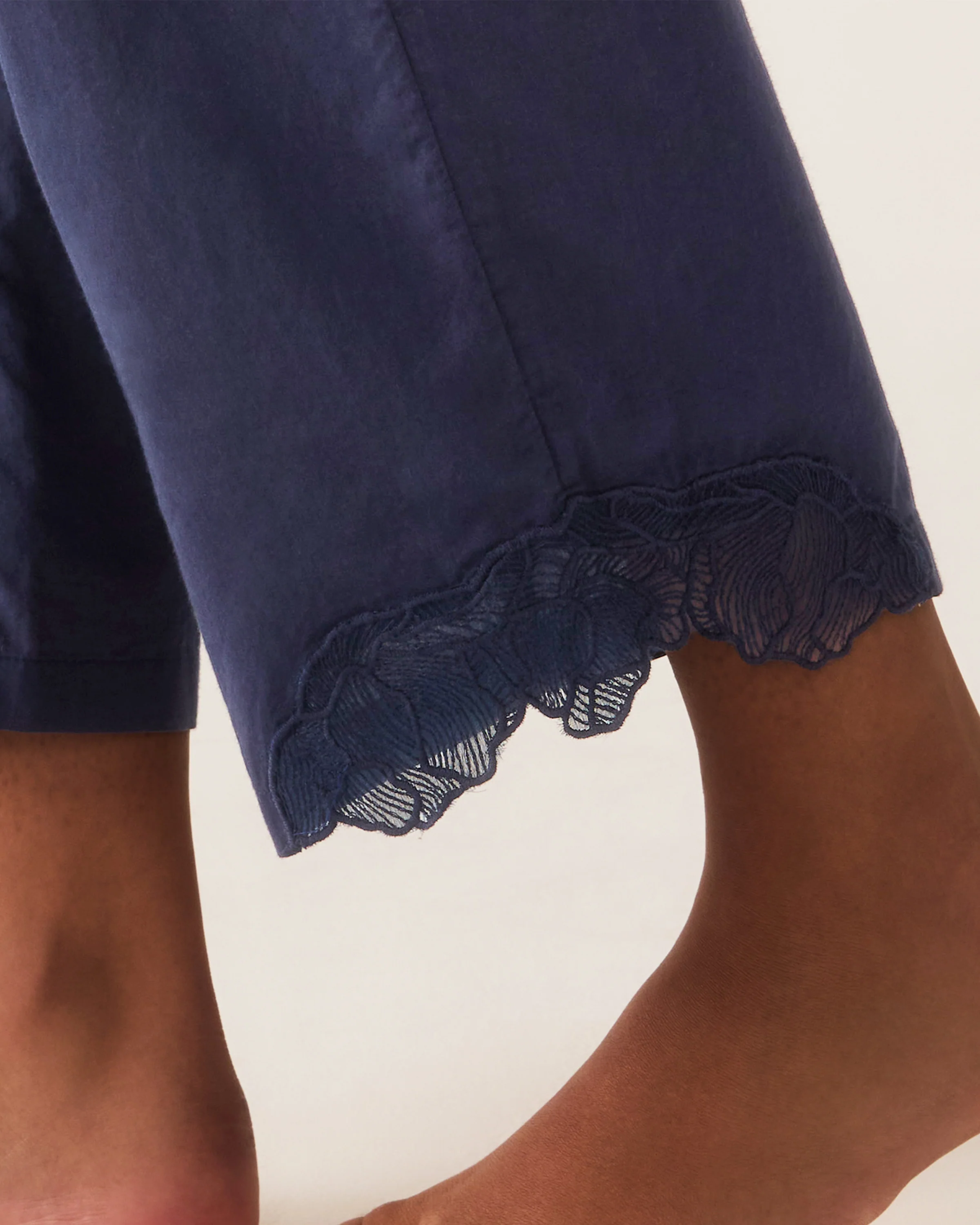 Women's Voile Fleur Cami Pant Set in Navy - Image 5