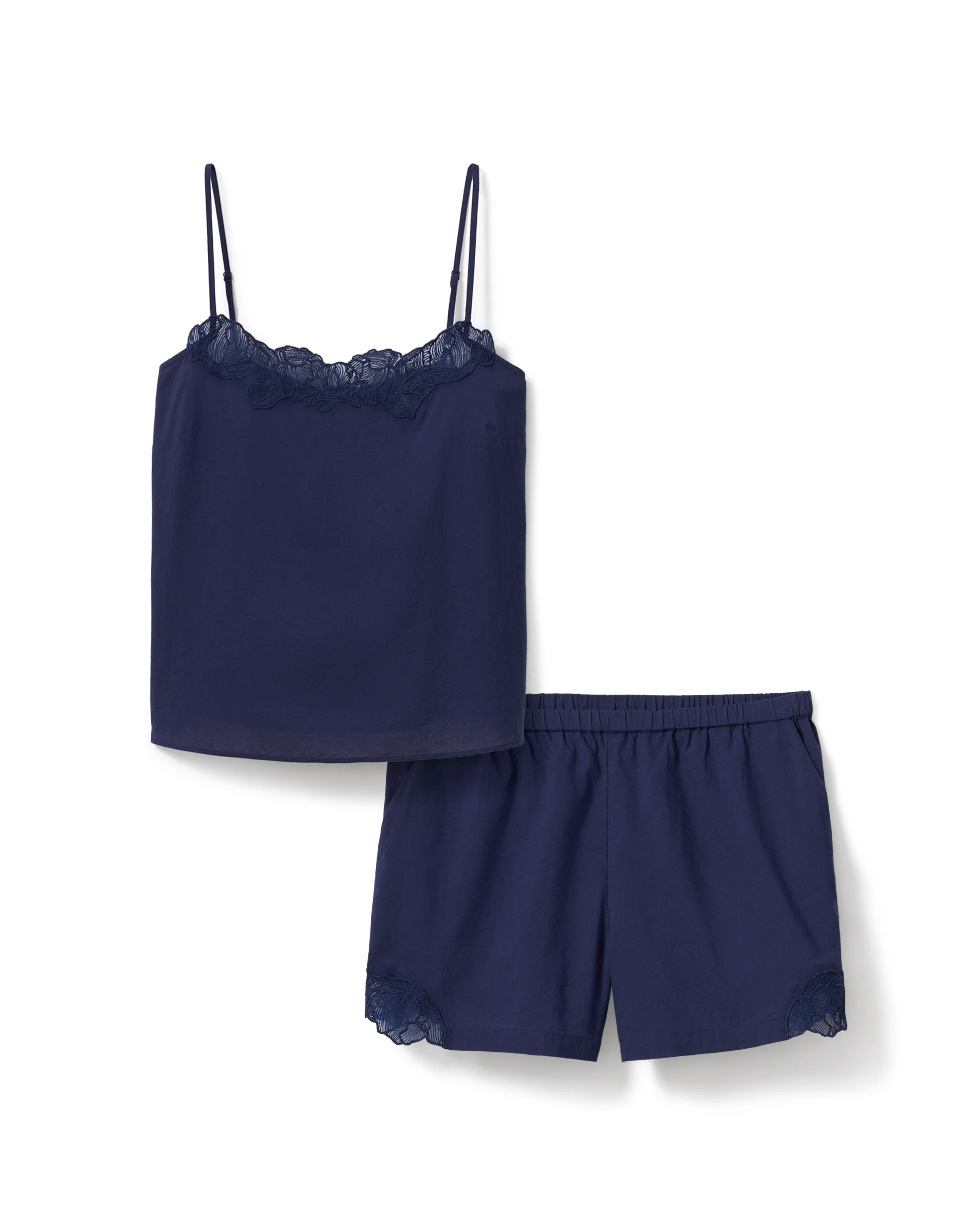 Women's Voile Fleur Cami Short Set in Navy - Image 6