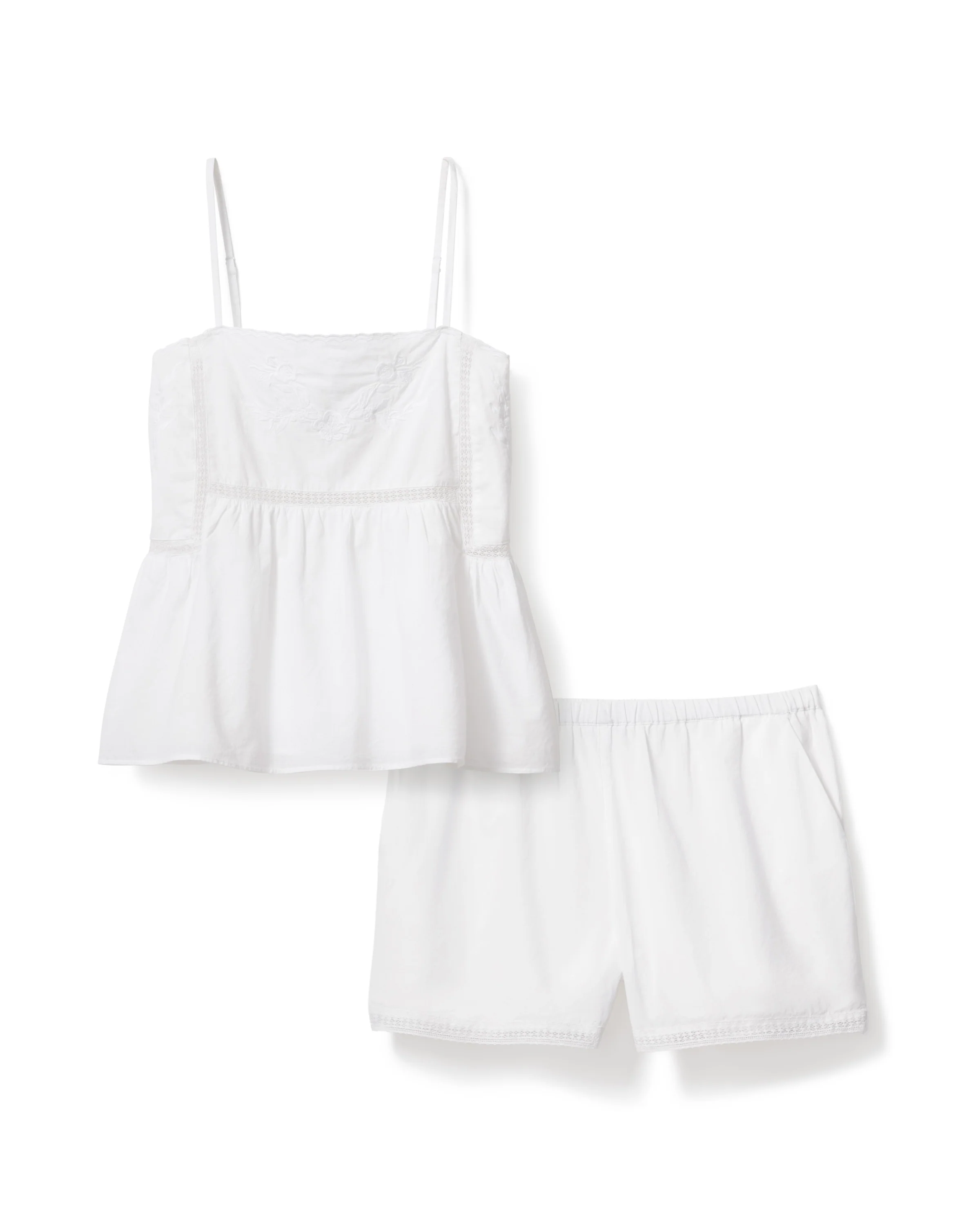 Women's Voile Luna Cami Short Set in White - Image 6
