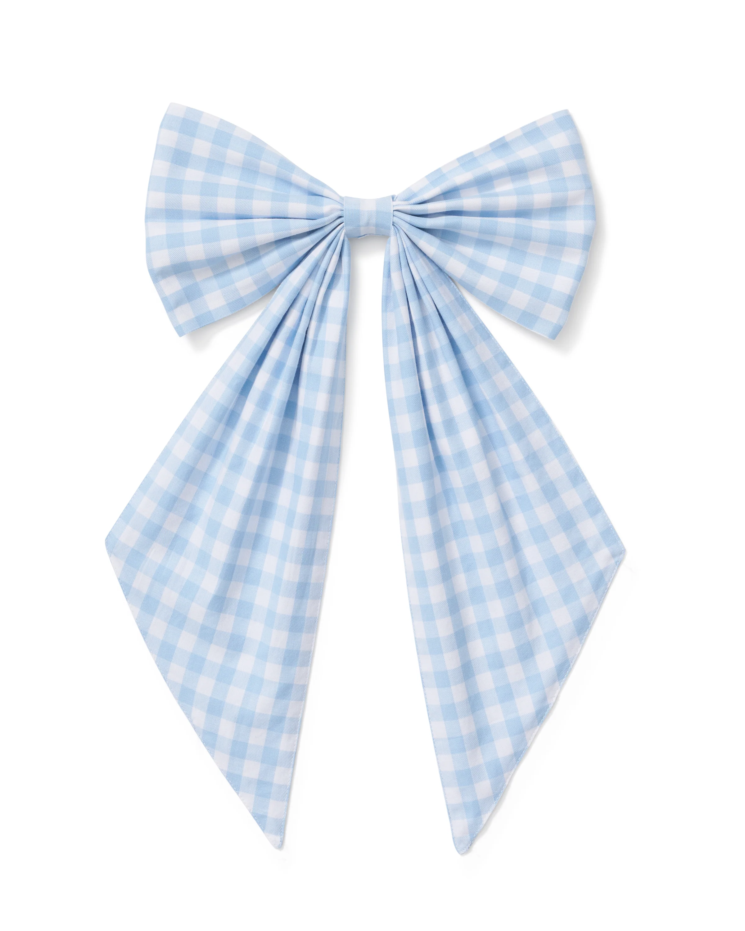 Easter Wreath/Basket Bow in Light Blue Gingham - Image 3