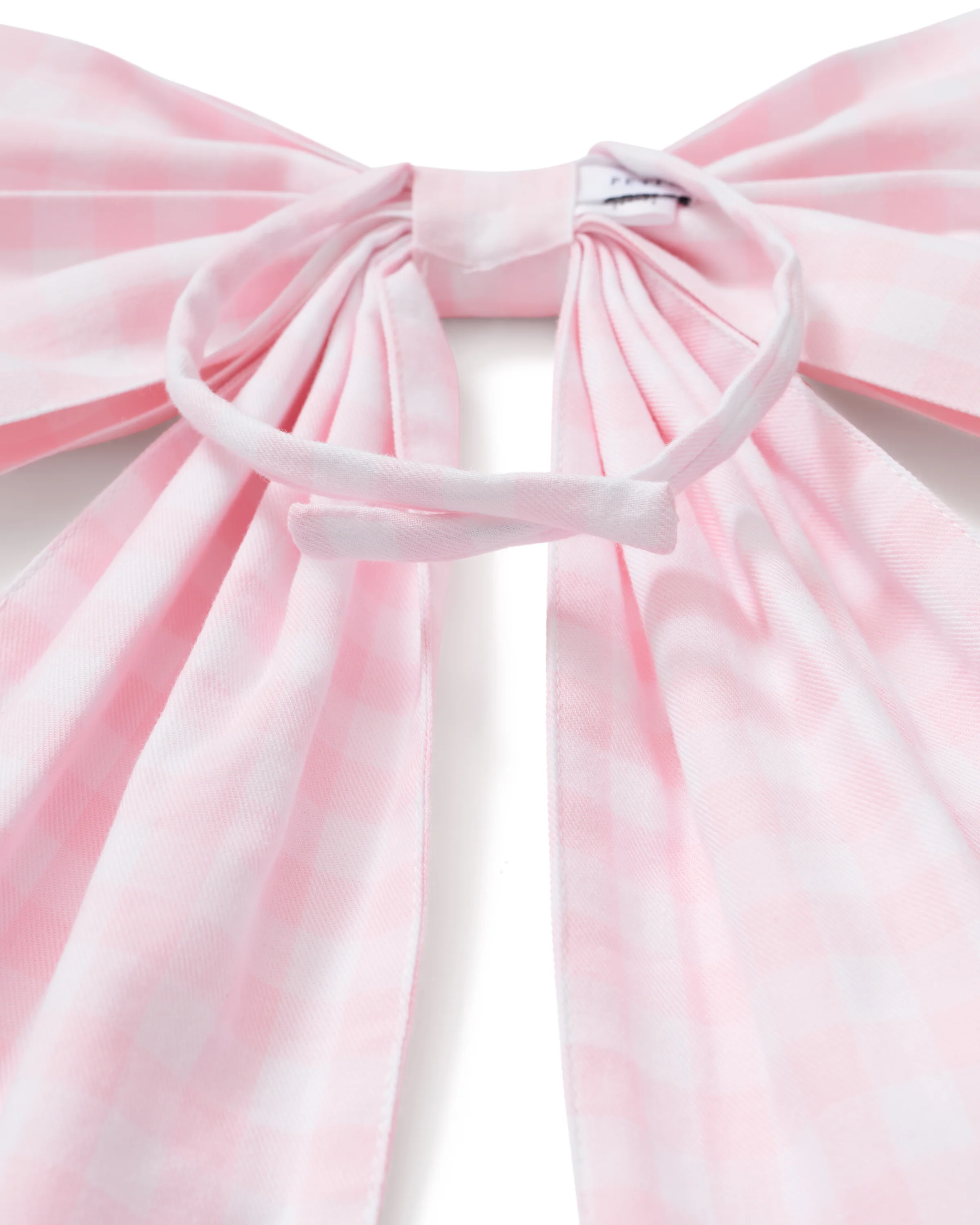 Easter Wreath/Basket Bow in Pink Gingham - Image 4